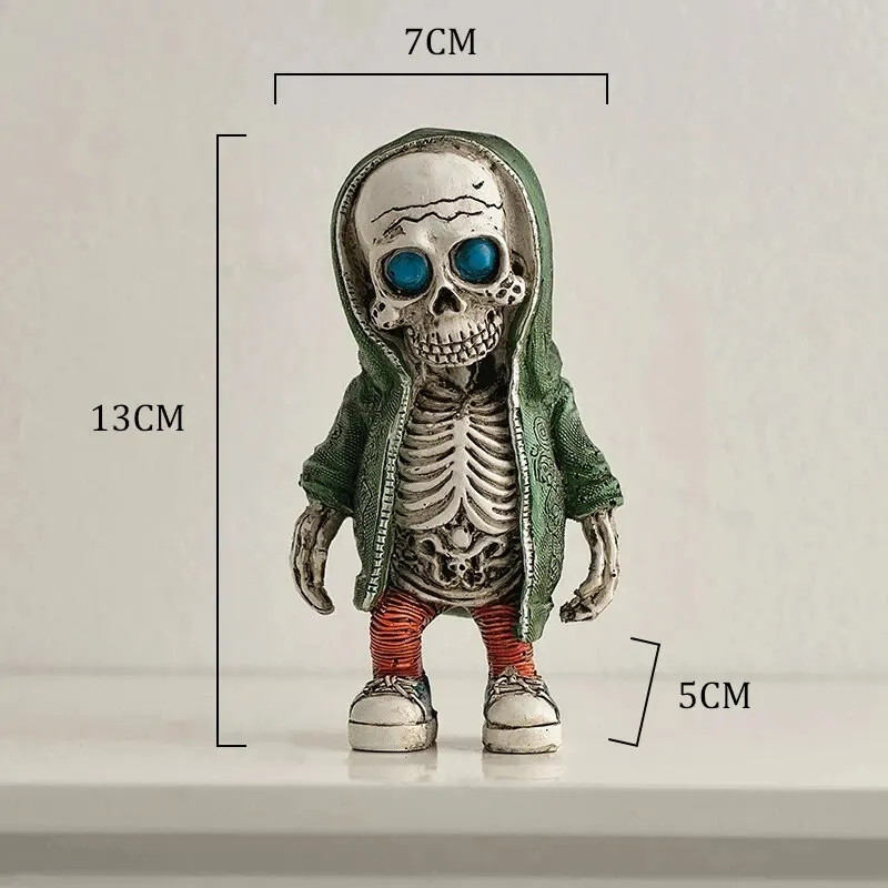 Halloween Theme Skull Dolls Resin Ornaments Characters Statues Home Creative Coo Halloween Theme Skull Dolls Resin Ornaments Characters Statues Home Creative Coo