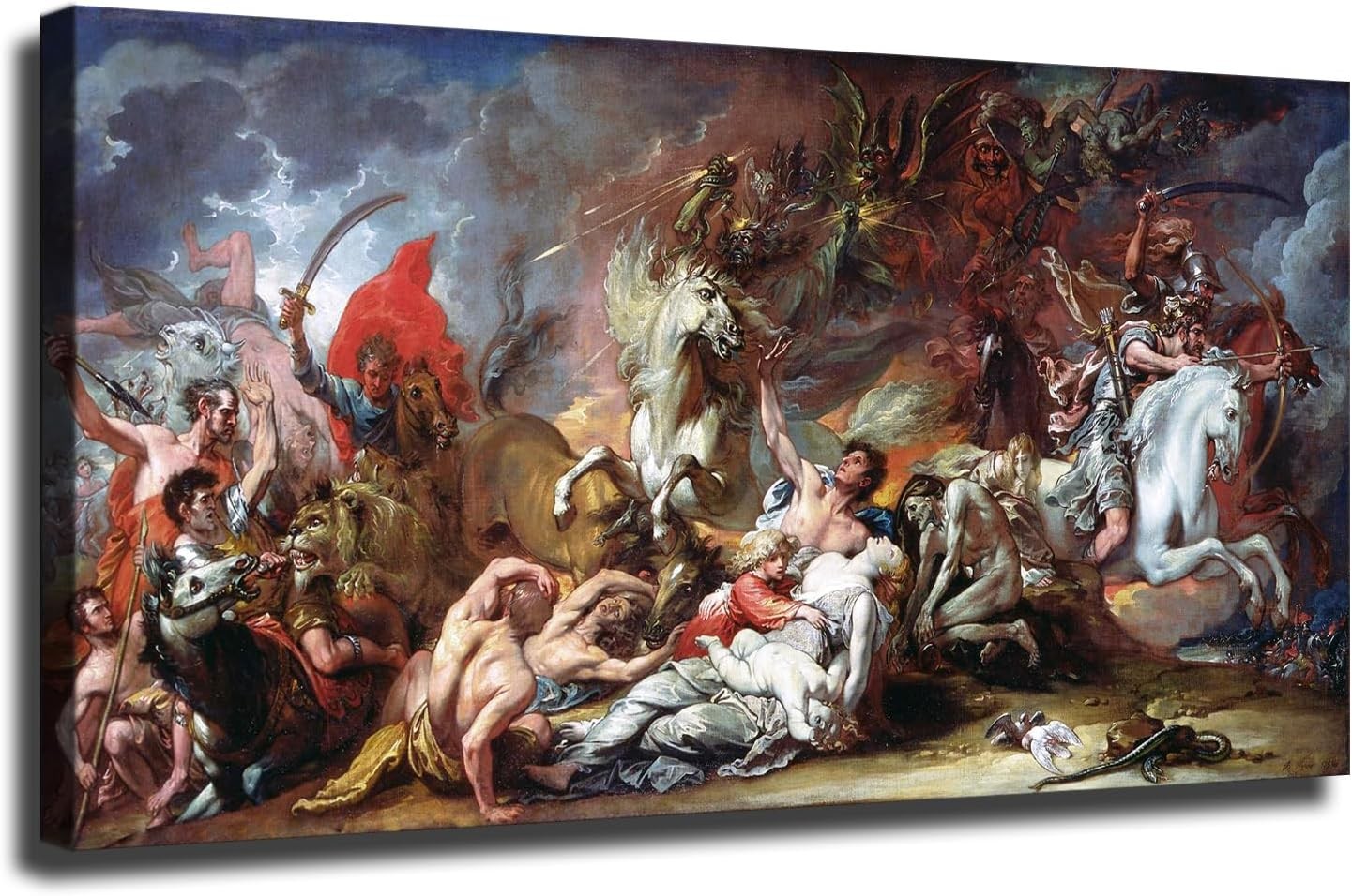 Death On The Pale Horse By Benjamin West 1796 Canvas Wall Decor Art Painting Death On The Pale Horse By Benjamin West 1796 Canvas Wall Decor Art Painting