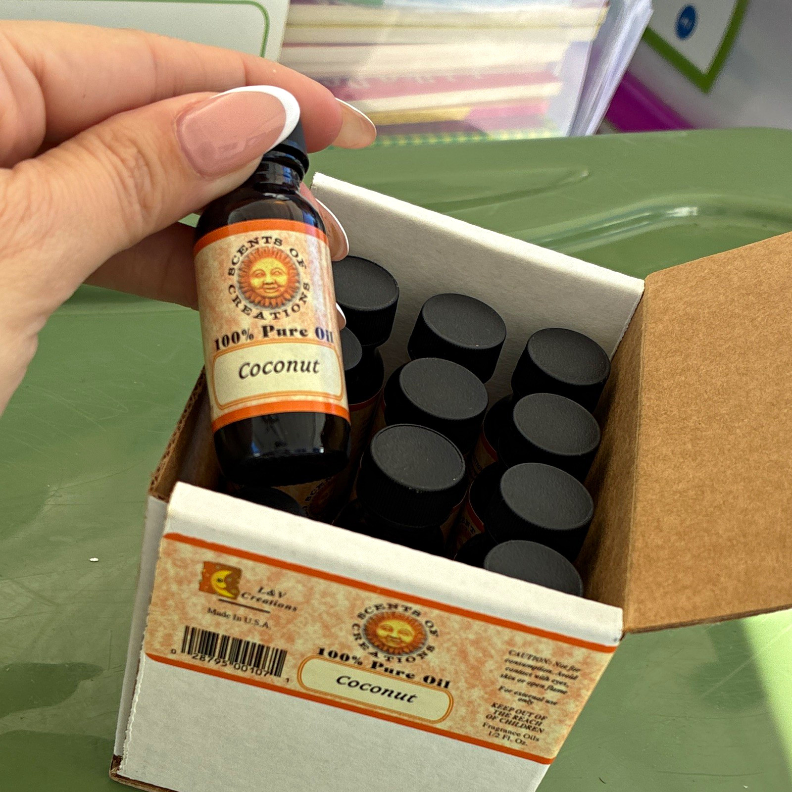 Scents of Creations Coconut Fragrance Oil 100% Pure Oil 1/2 fl oz box Scents of Creations Coconut Fragrance Oil 100% Pure Oil 1/2 fl oz box