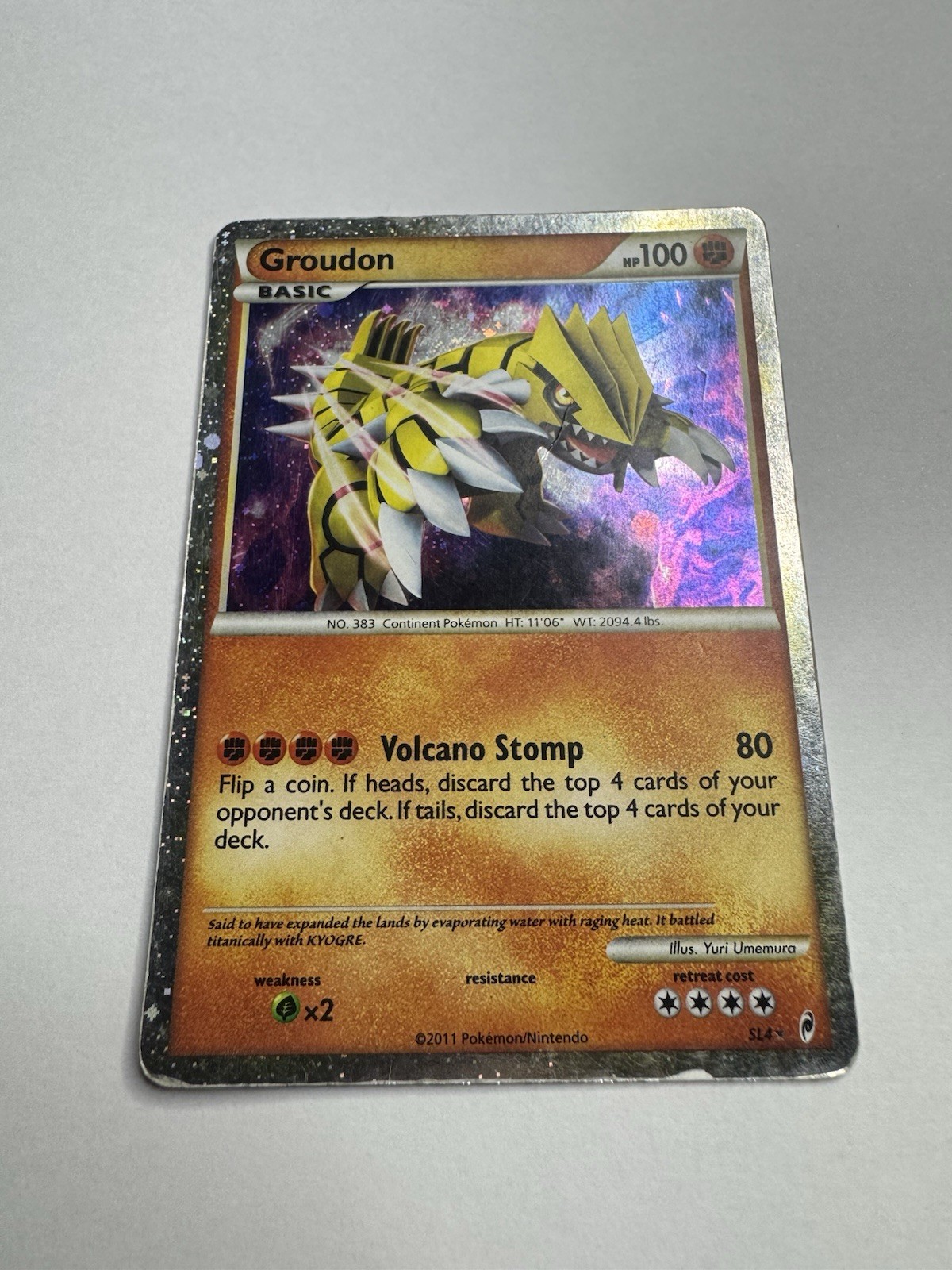 Groudon (Shiny) SL4 Call of Legends Holo Groudon (Shiny) SL4 Call of Legends Holo