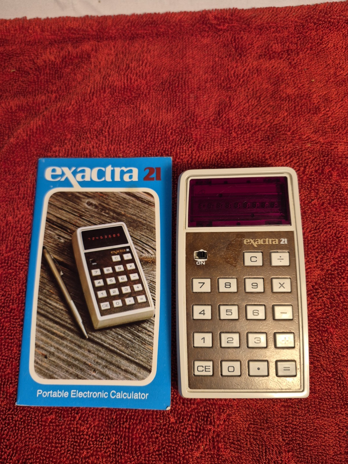 Vintage 1974 Texas Instruments exactra 21 Calculator Vintage 1974 Texas Instruments exactra 21 Calculator