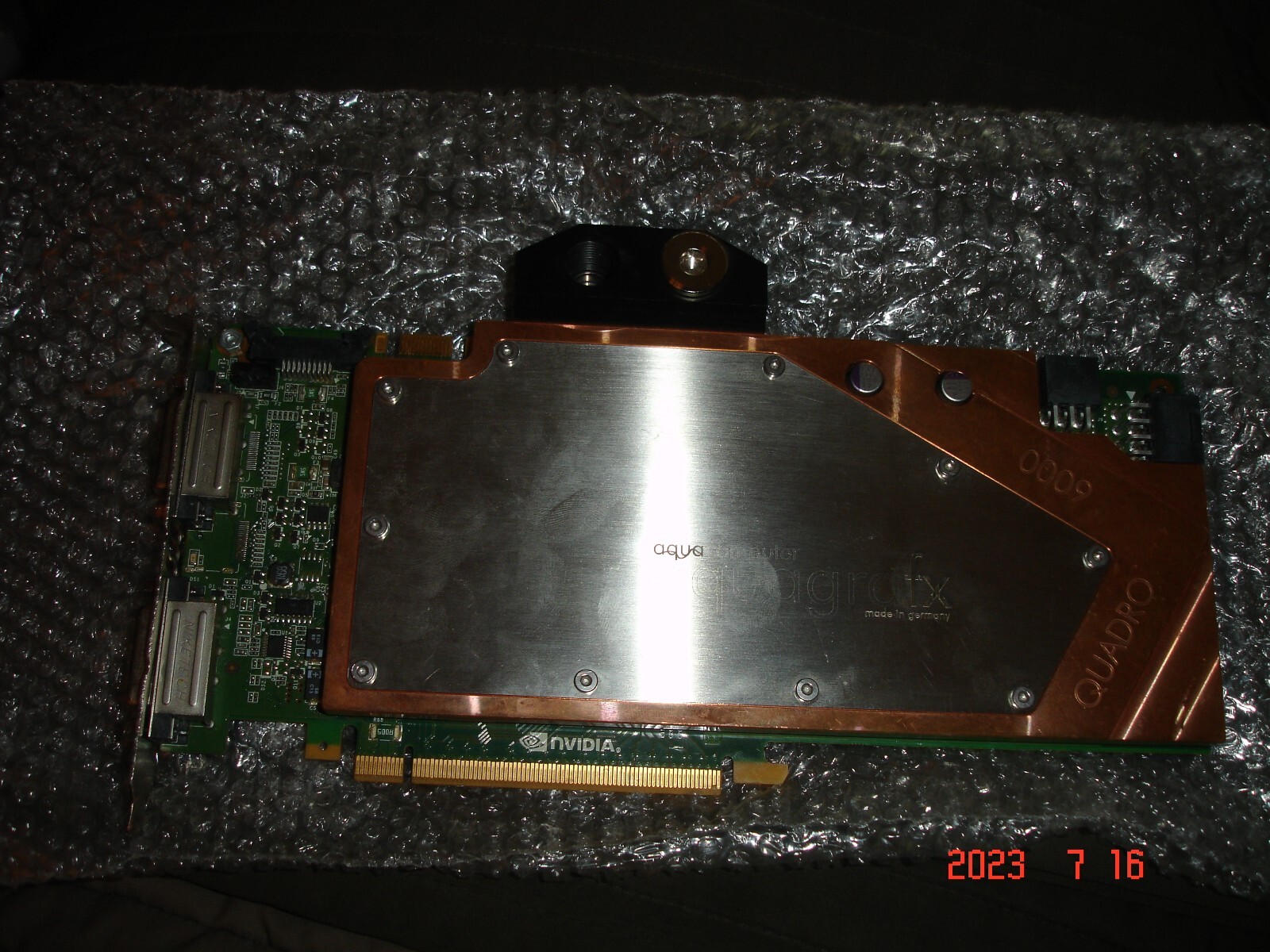 Nvidia Quadro 7000s 6GB  Professional Graphics Card +Aquacomputer water block