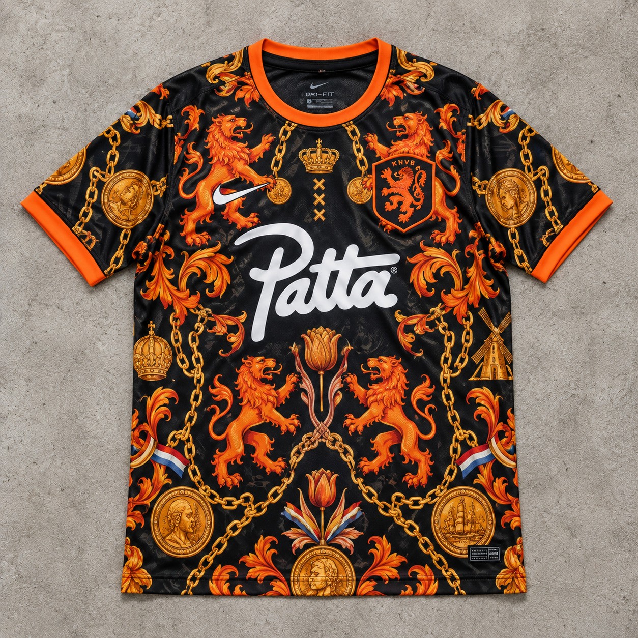Nike x Patta x Netherlands KNVB Pre Match Jersey Size M Pre-Owned Nike x Patta x Netherlands KNVB Pre Match Jersey Size M Pre-Owned
