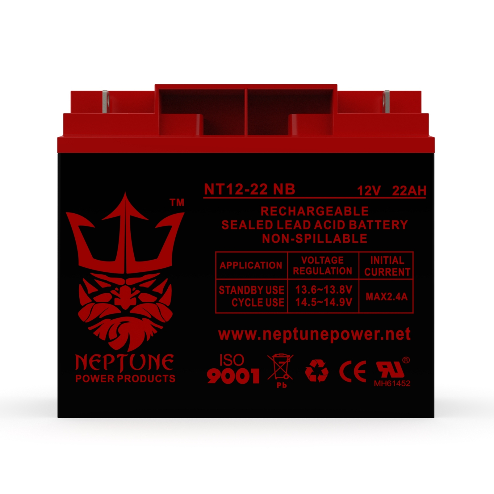 Solar BOOSTER PAC ES1230 (SP12-22) 12V 22Ah Nut & Bolt Battery byNeptune
