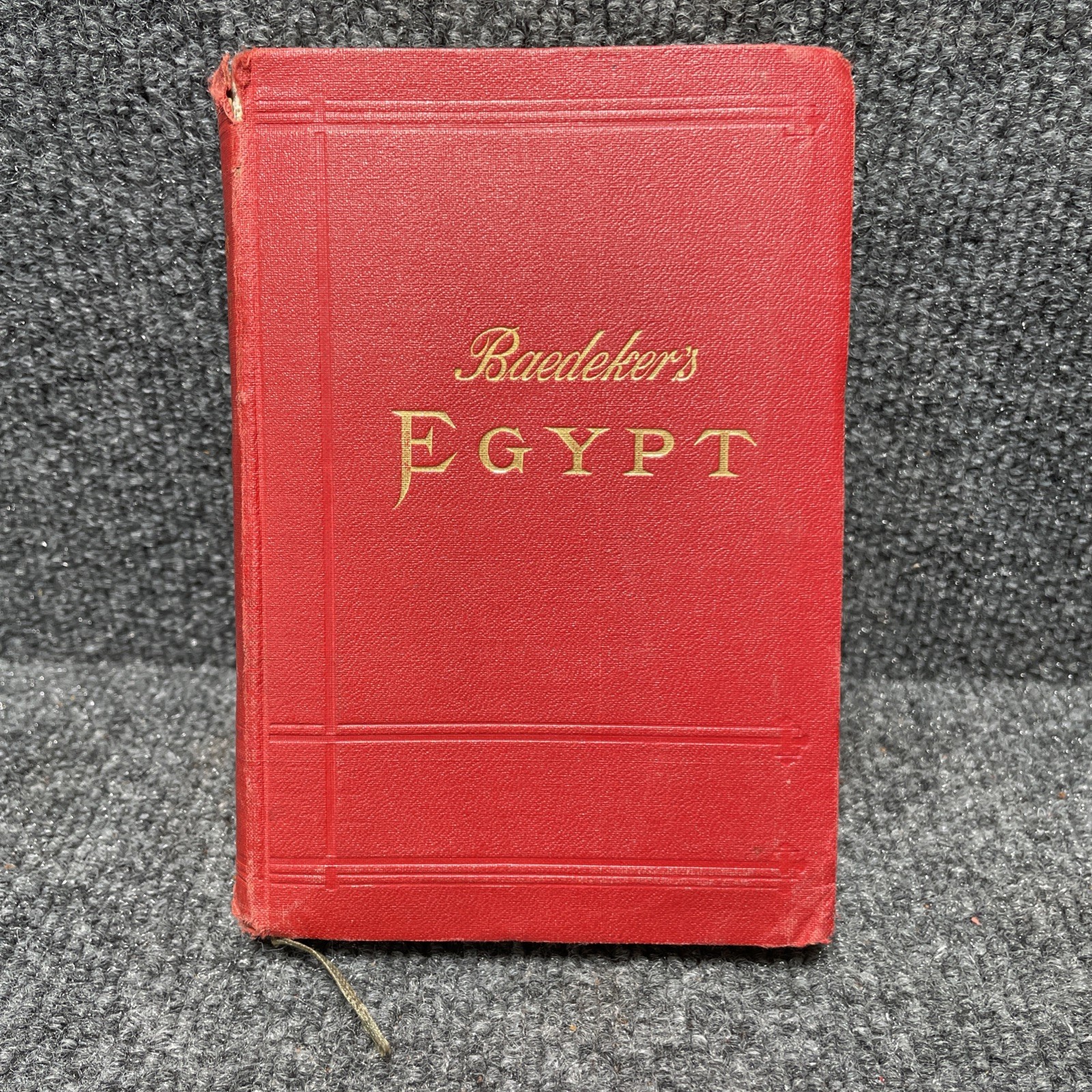 Baedeker\'s Egypt & The Sudan 1914 7th Ed Complete Fold-Out Maps Karl Baedeker HC