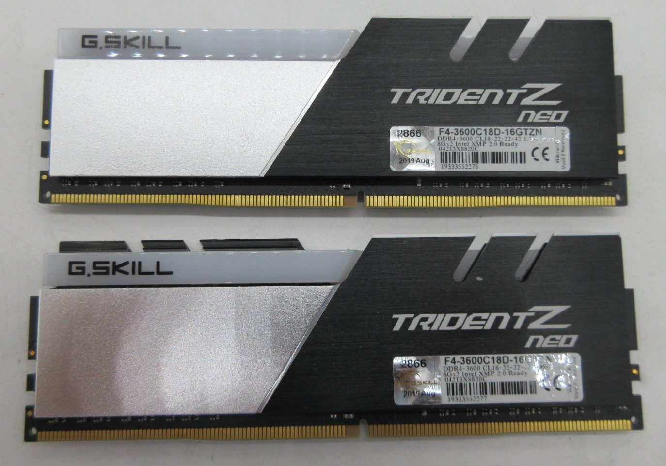 G. SKILL Trident Z Neo 16GB (2x 8GB) DDR4 F4-3600C18D-16GTZN G. SKILL Trident Z Neo 16GB (2x 8GB) DDR4 F4-3600C18D-16GTZN