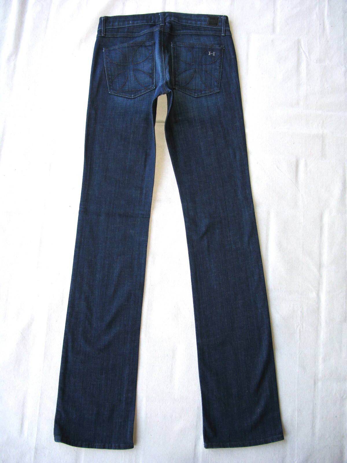 Habitual Gryphon Mini Boot Jean Women Sz 25 Celtic Cross Dark Blue NEW $170 L35