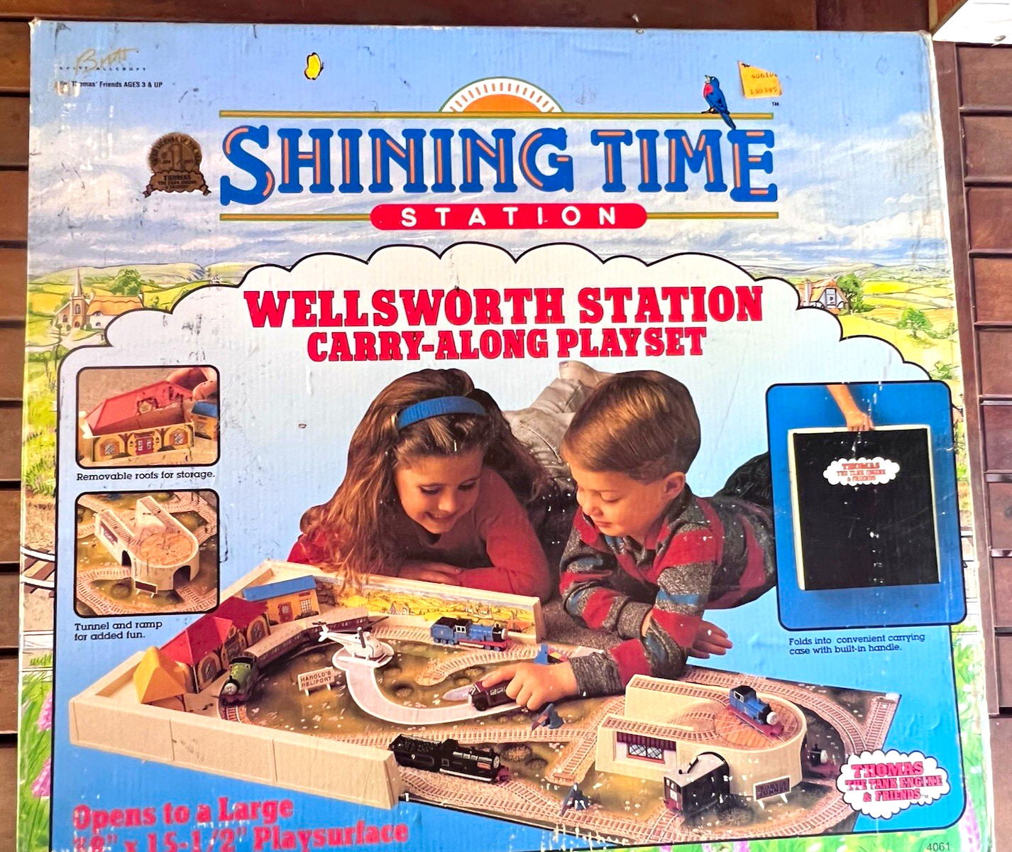 Vintage Thomas the Tank Engine Shining Time Station Carry Along Playset 1993