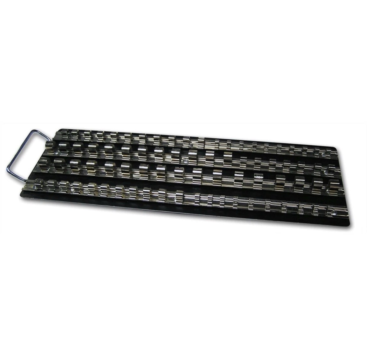 VIM Tools V444 Socket Tray -4 Rails 17” -3 Bags Of 20 Clips (1/4”, 3/8”, 1/2”)
