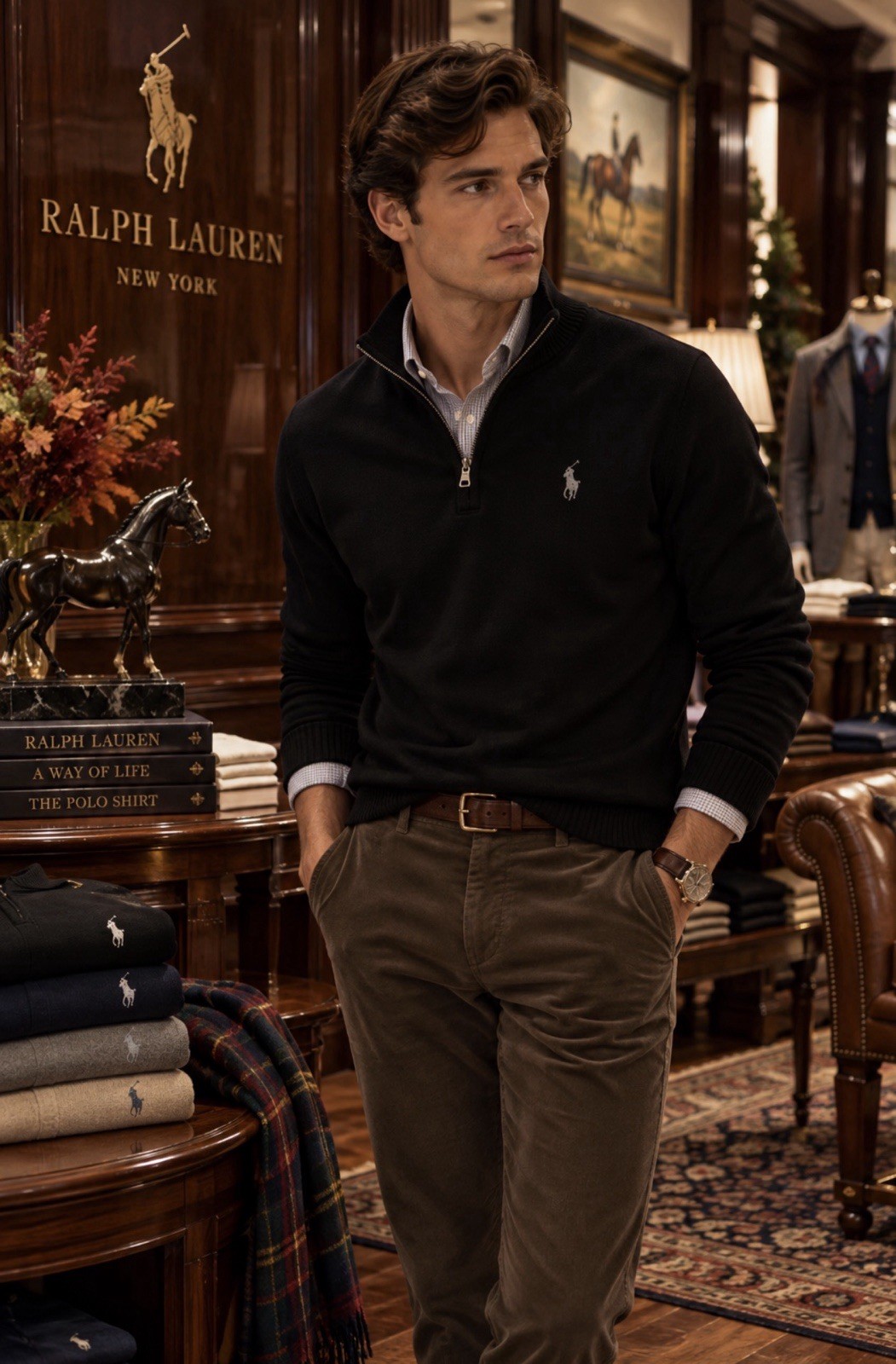 NWT $145 Polo Ralph LaurenBlack Pique Mesh Knit Cotton Quarter Zip Sweater Men M NWT $145 Polo Ralph LaurenBlack Pique Mesh Knit Cotton Quarter Zip Sweater Men M