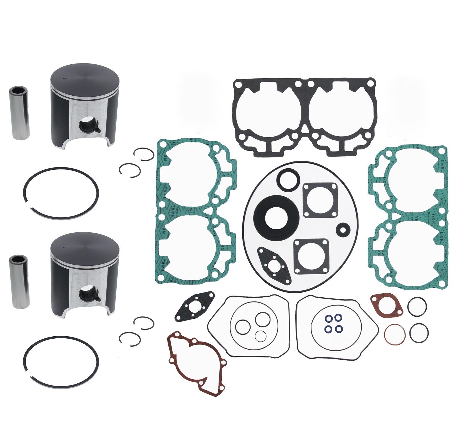 2002 Ski-Doo Summit Sport 700 Engine Rebuild Kit Pistons Gaskets Crank Seals Std