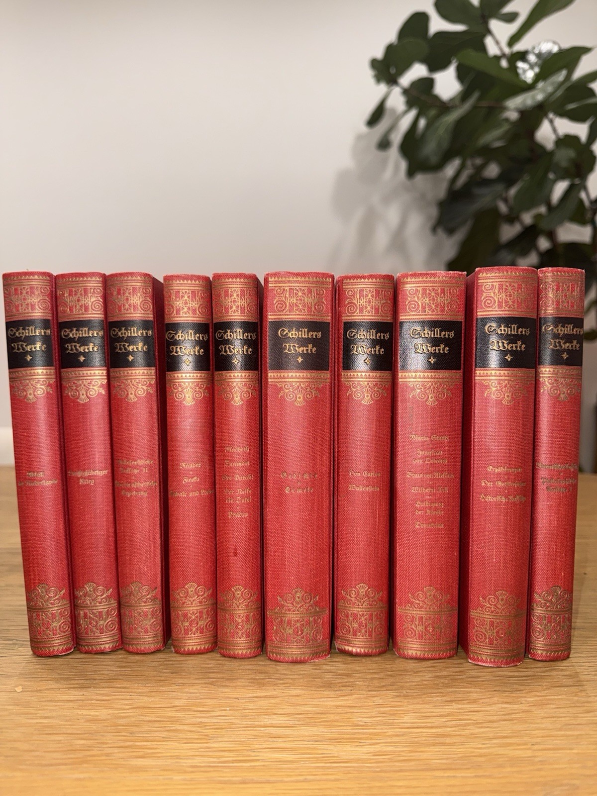 Friedrich Schiller “Schillers Werke” Collected Works HC German H. Fikentscher