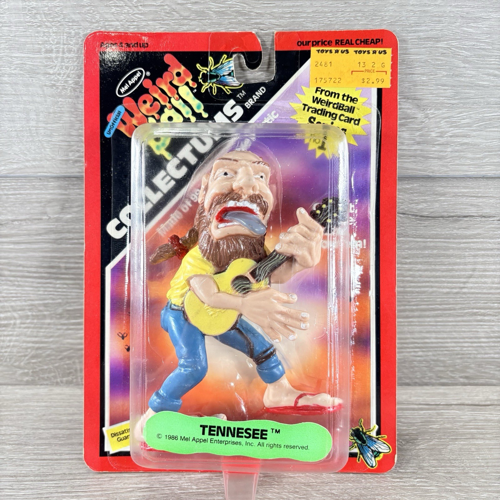 Vintage 1986 Weird Ball Tennessee Collectums Mel Appel Figure NEW