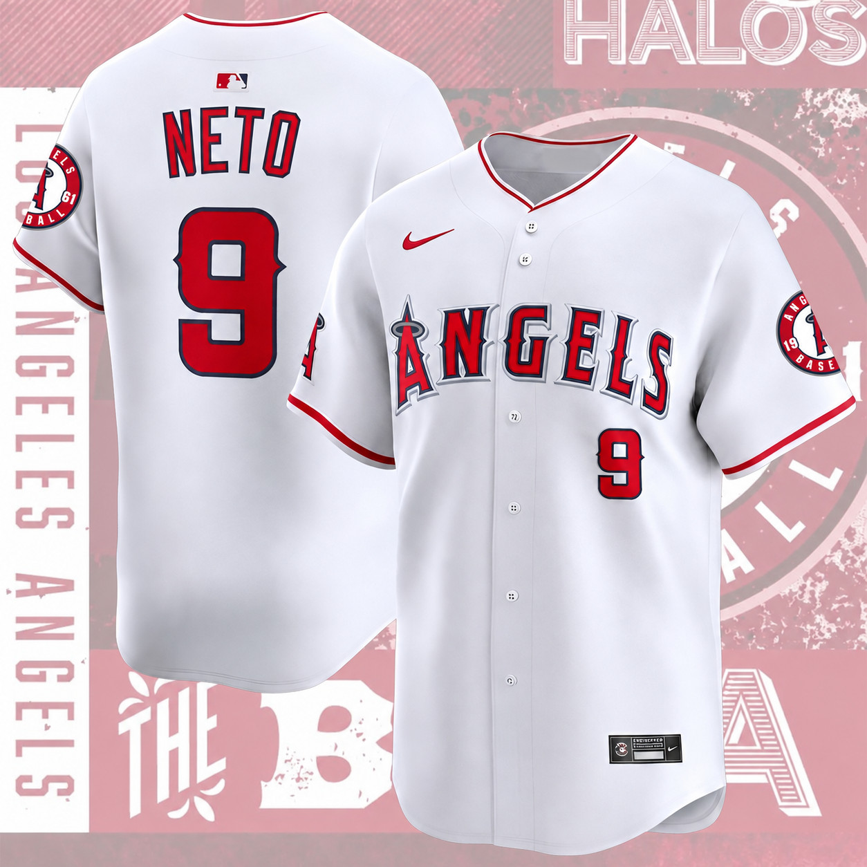 Hot Sale Zach Neto #9 Los Angeles Angels Baseball Jersey  Fan Shirt 2026