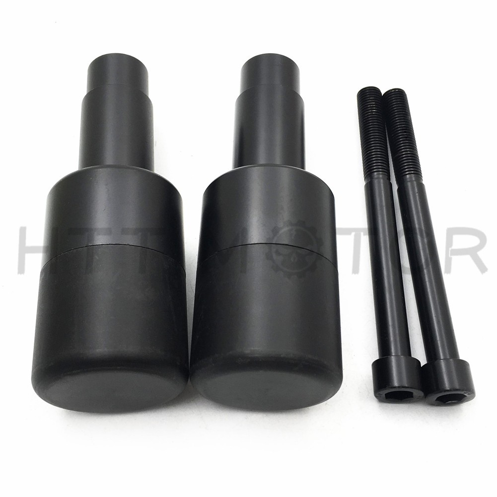 Motorcycle A Pair Frame Sliders For Suzuki 2008-2012 Hayabusa GSXR 1300 Black