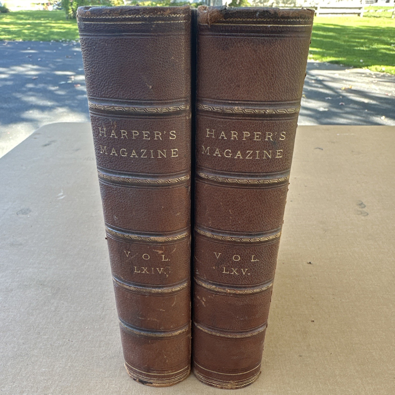 2 Antique Harper's New Monthly Magazine Volume LXIV and LXV 2 Antique Harper's New Monthly Magazine Volume LXIV and LXV