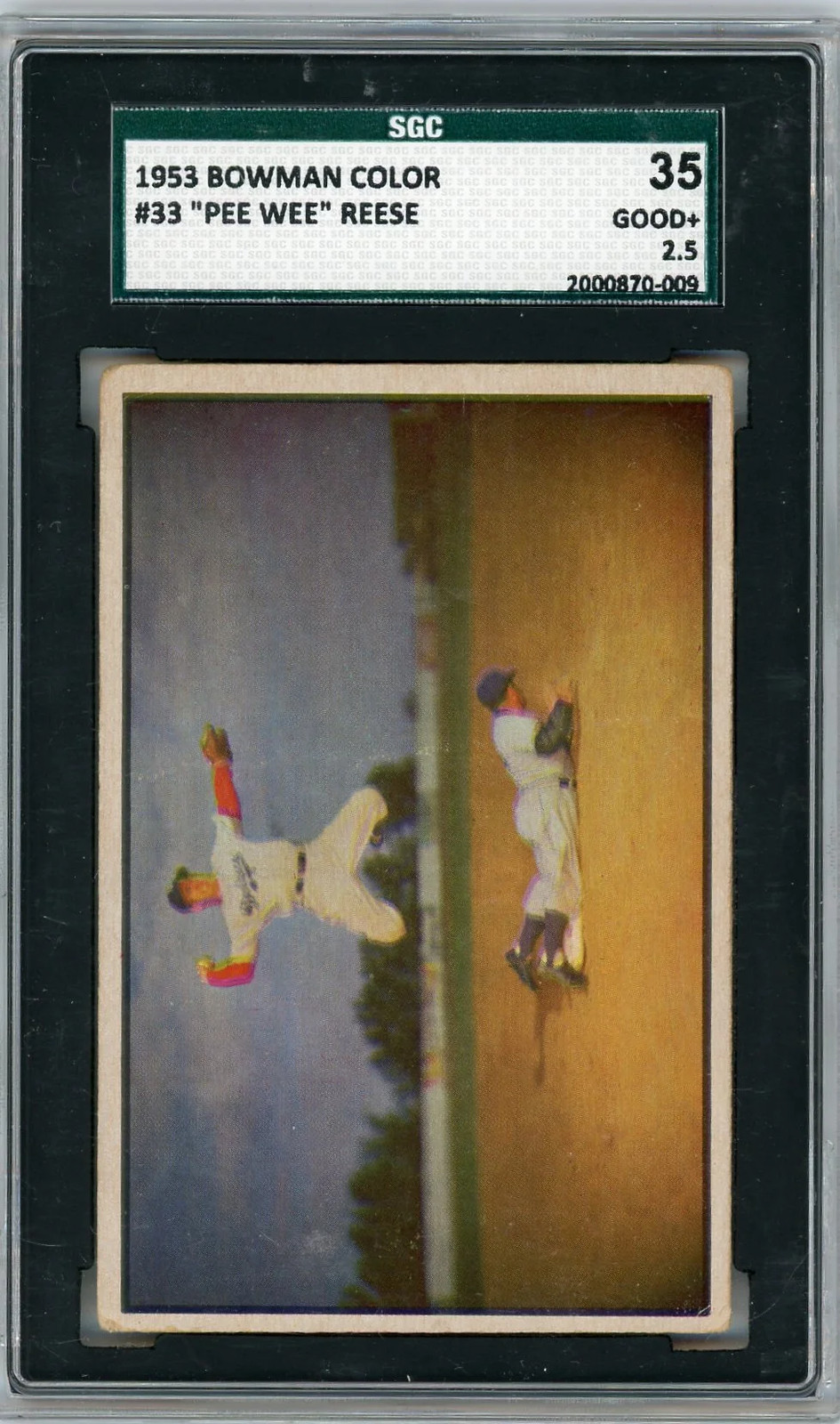 1953 Bowman Color Pee Wee Reese #33 SGC 2.5 1953 Bowman Color Pee Wee Reese #33 SGC 2.5