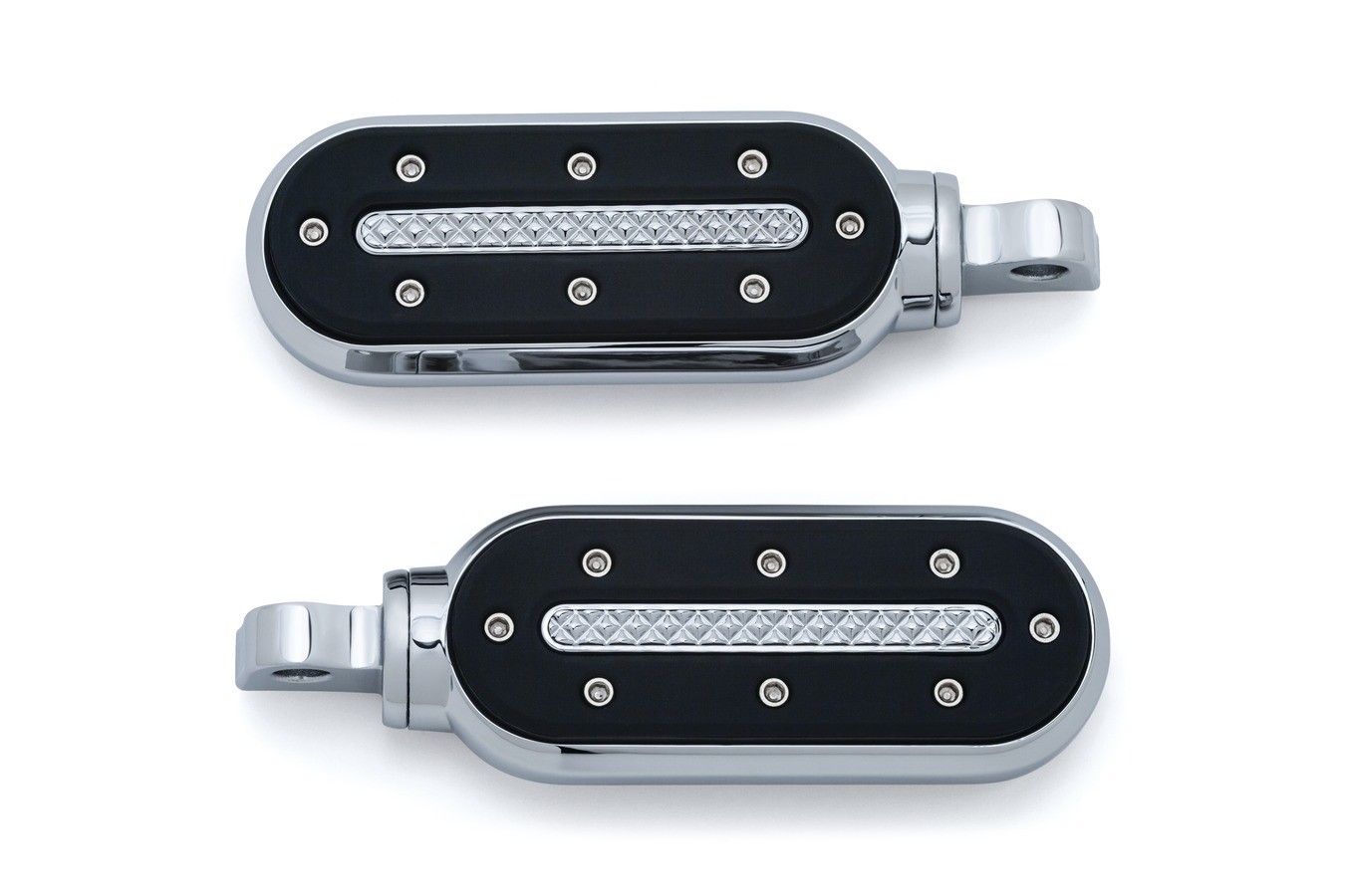 Kuryakyn 7031 Heavy Industry Pegs with Male Mount Adapters, Chrome \'10 - \'21