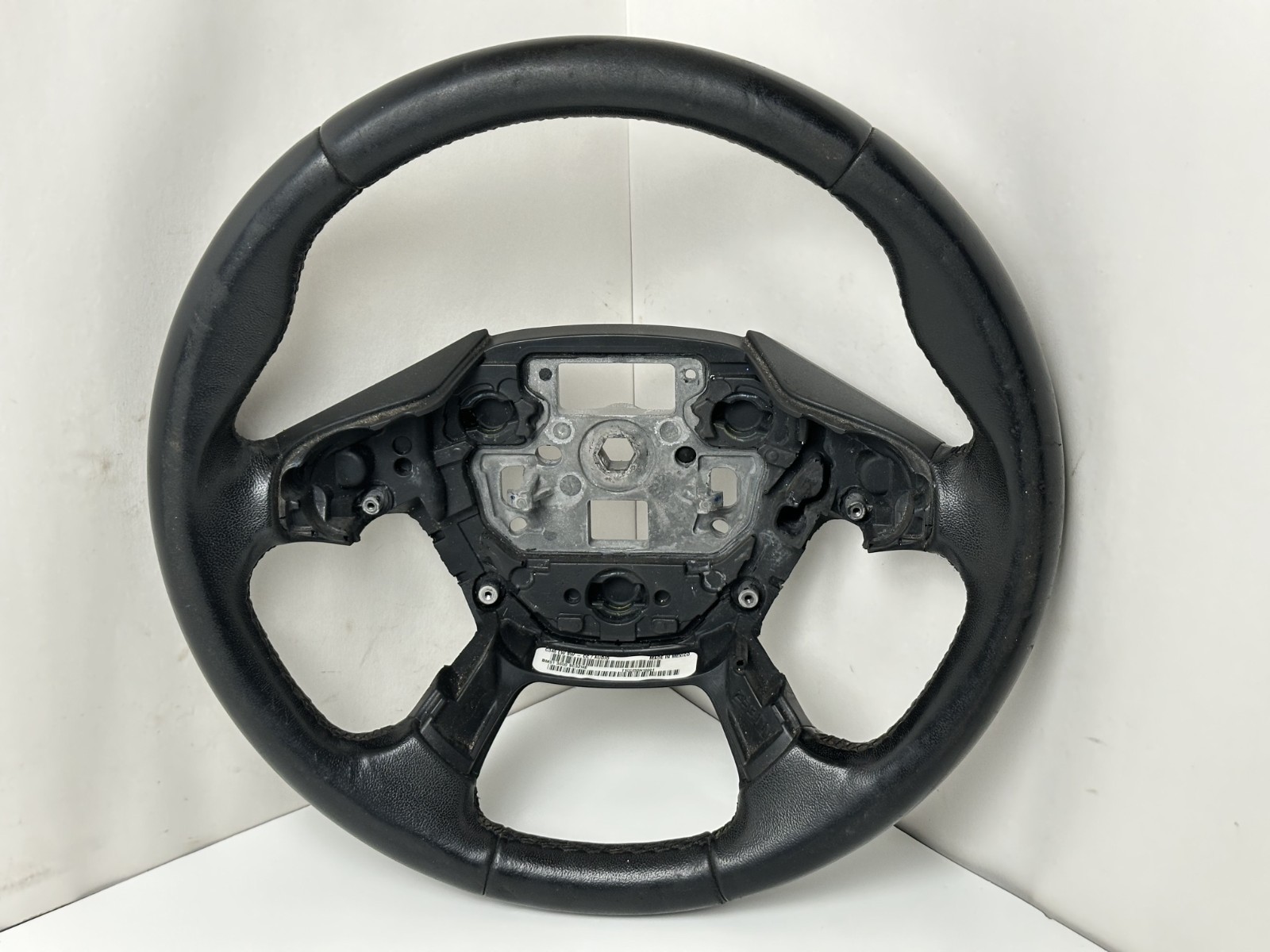 2012-2014 FORD FOCUS SE BLACK LEATHER STEERING WHEEL OEM CV6Z-3600-PA