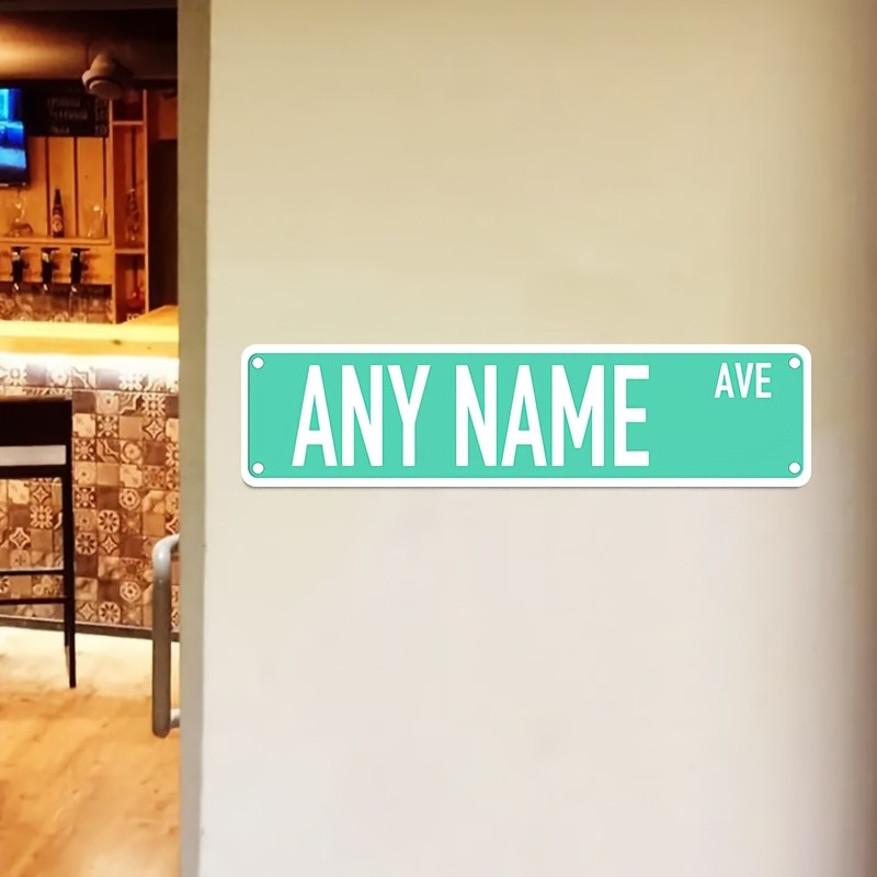 Custom Aluminum Street Sign Personalized Metal Plaque 12 Colors S-CUS002 Custom Aluminum Street Sign Personalized Metal Plaque 12 Colors S-CUS002