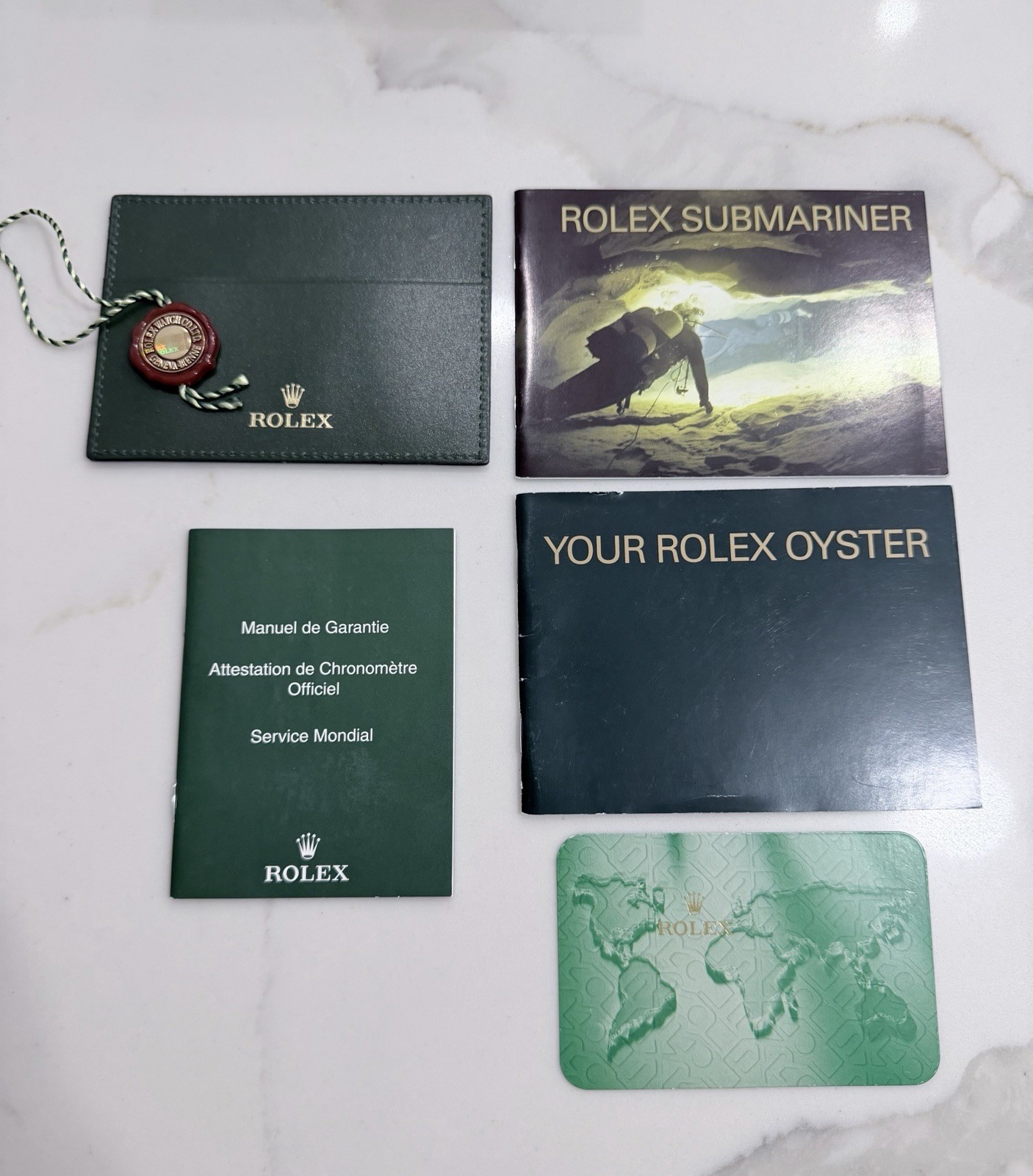 Authentic Rolex Submariner Booklet SET 16610 16618 16613 16600 14060M Yr 2007-08