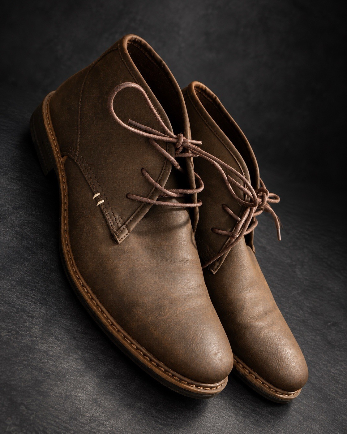 Varese Gobi Brown Chukka Boots Men\'s Leather Ankle Shoes Size12 (350078)