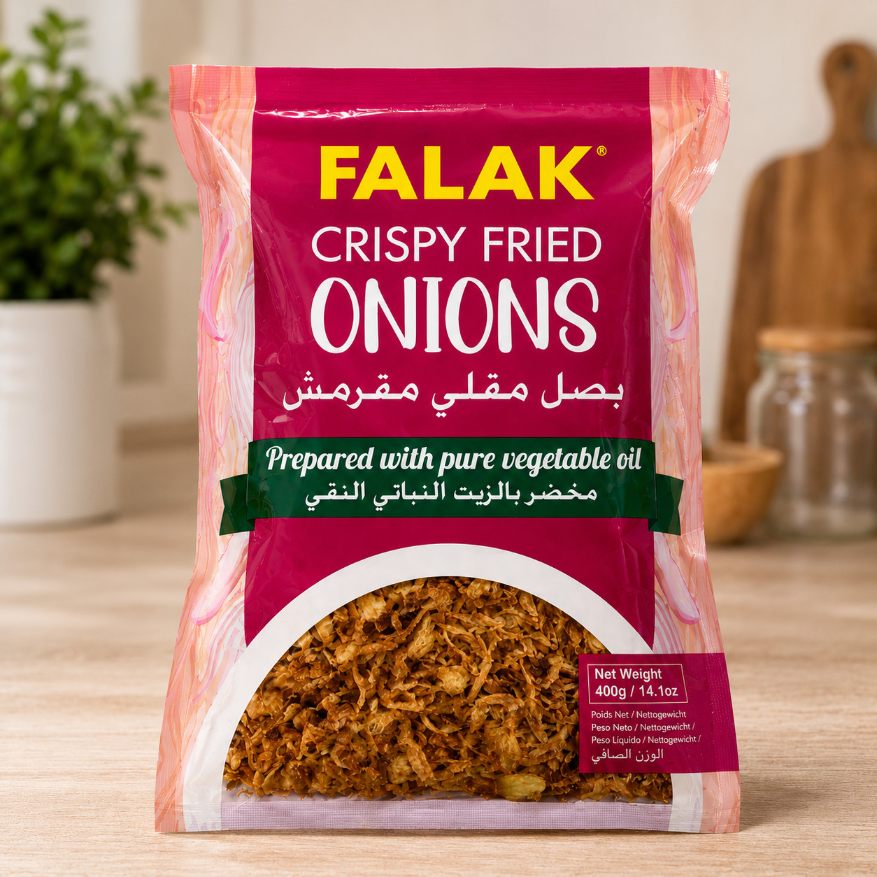 Falak Crispy Fried Onions 400g Ready to Use Golden Fried Onion Topping