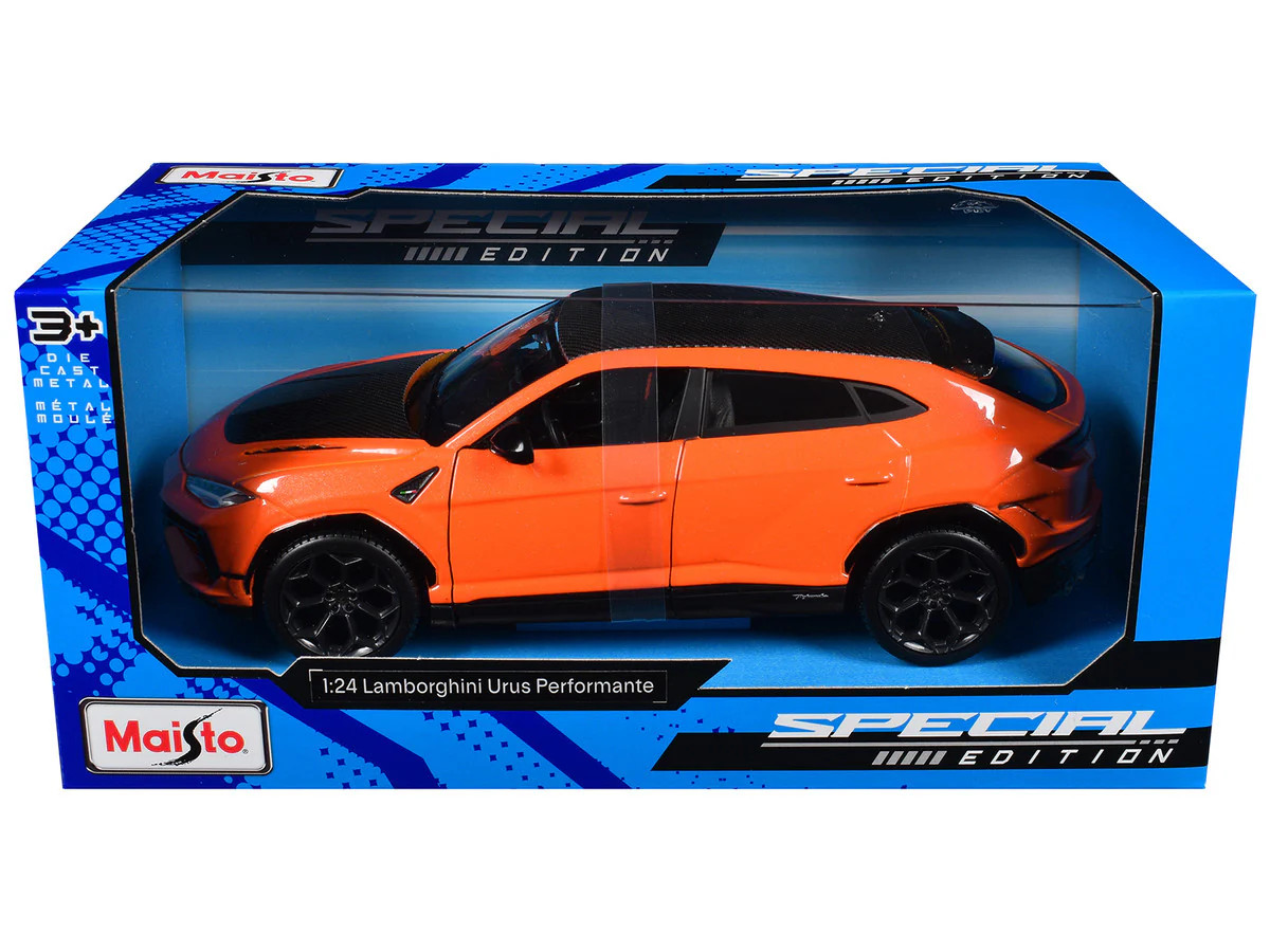 Lamborghini Urus Performante Orange Metallic with Carbon Hood and Top Lamborghini Urus Performante Orange Metallic with Carbon Hood and Top