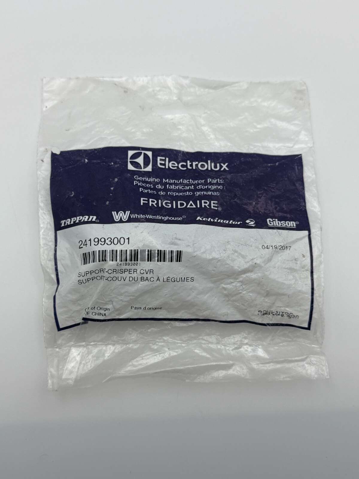 Frigidaire Refrigerator Support Cover Crisper #241993001 *BRAND NEW OEM*