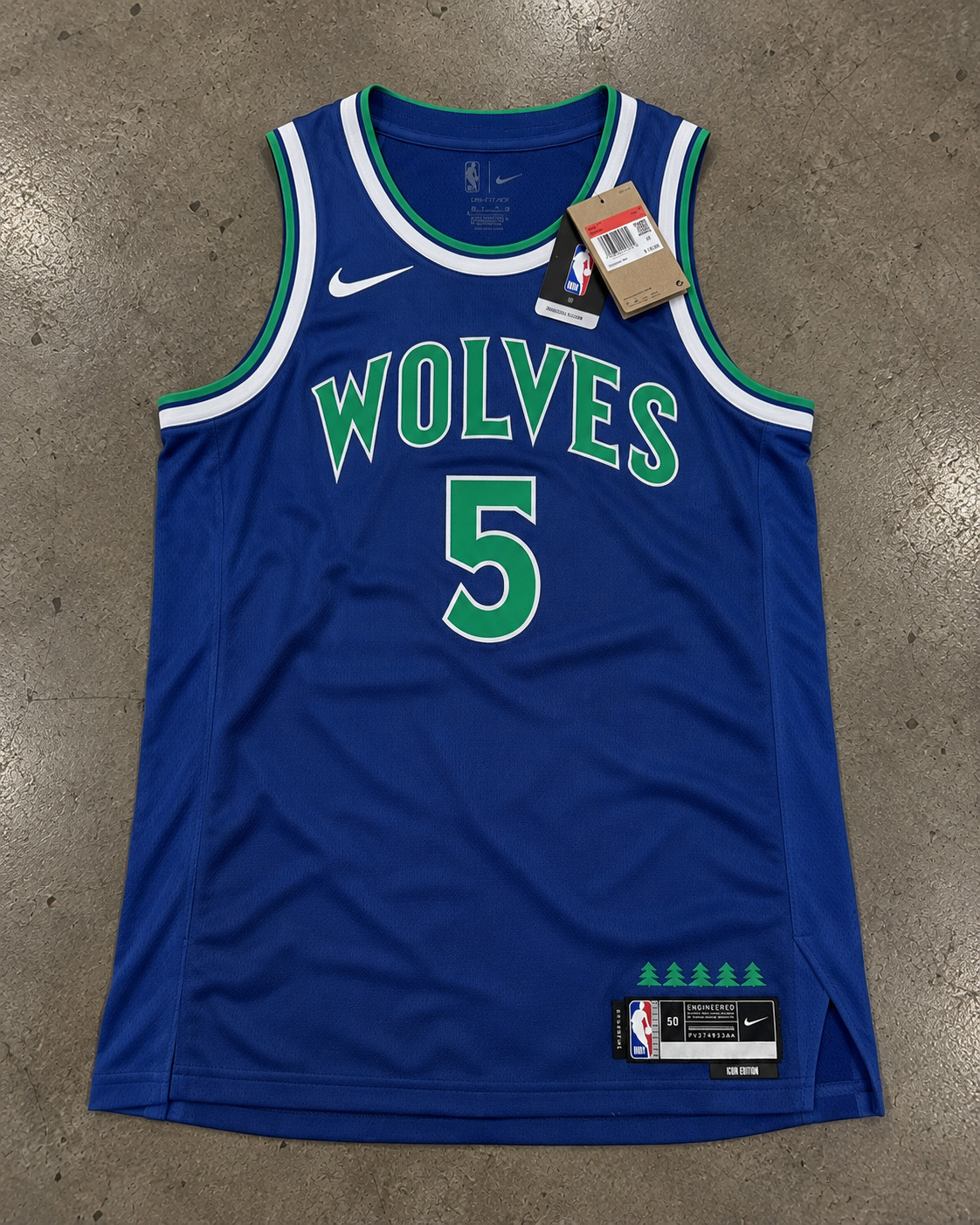 Anthony Edwards Minnesota Timberwolves Blue Nike Authentic Jersey - Icon Edition Anthony Edwards Minnesota Timberwolves Blue Nike Authentic Jersey - Icon Edition