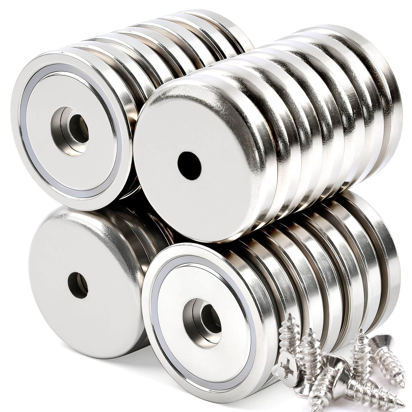 28Pcs Super Strong Magnets with Holes, 1.42\