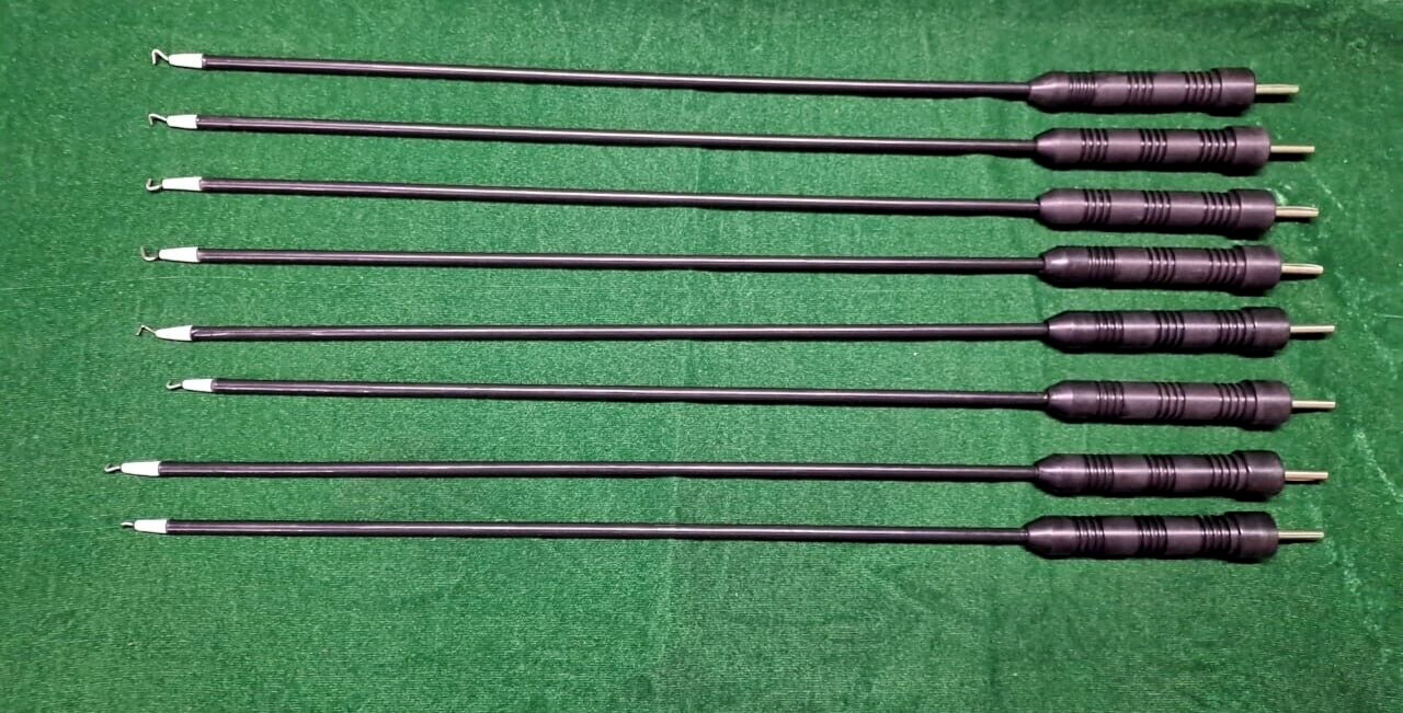 8pc Laparoscopic Monopolar Electrode L-Hook 5mmx330mm Reusable Instruments