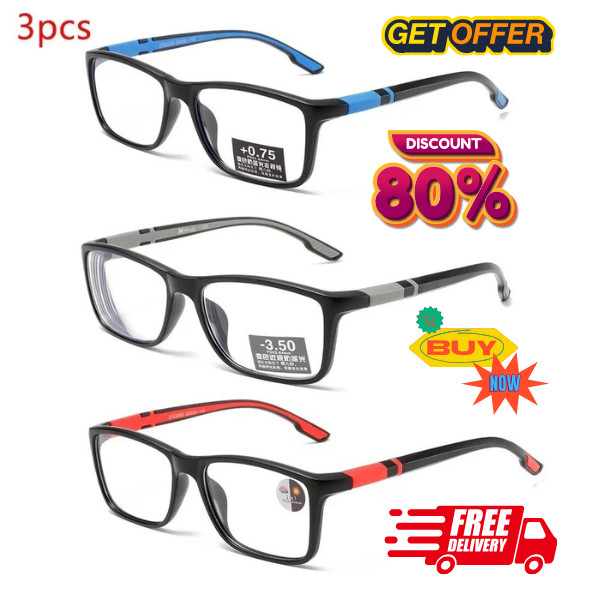 3 PACK MENS READING GLASSES SPRING HINGES BUSINESS METAL 1.5 2.0 2.5 3.0 3.5 UKV