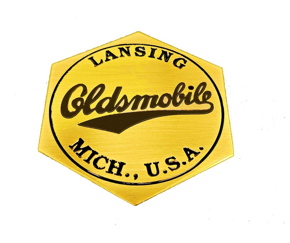 For Early Oldsmobile Medallion set Badge Brass Metal Enamel