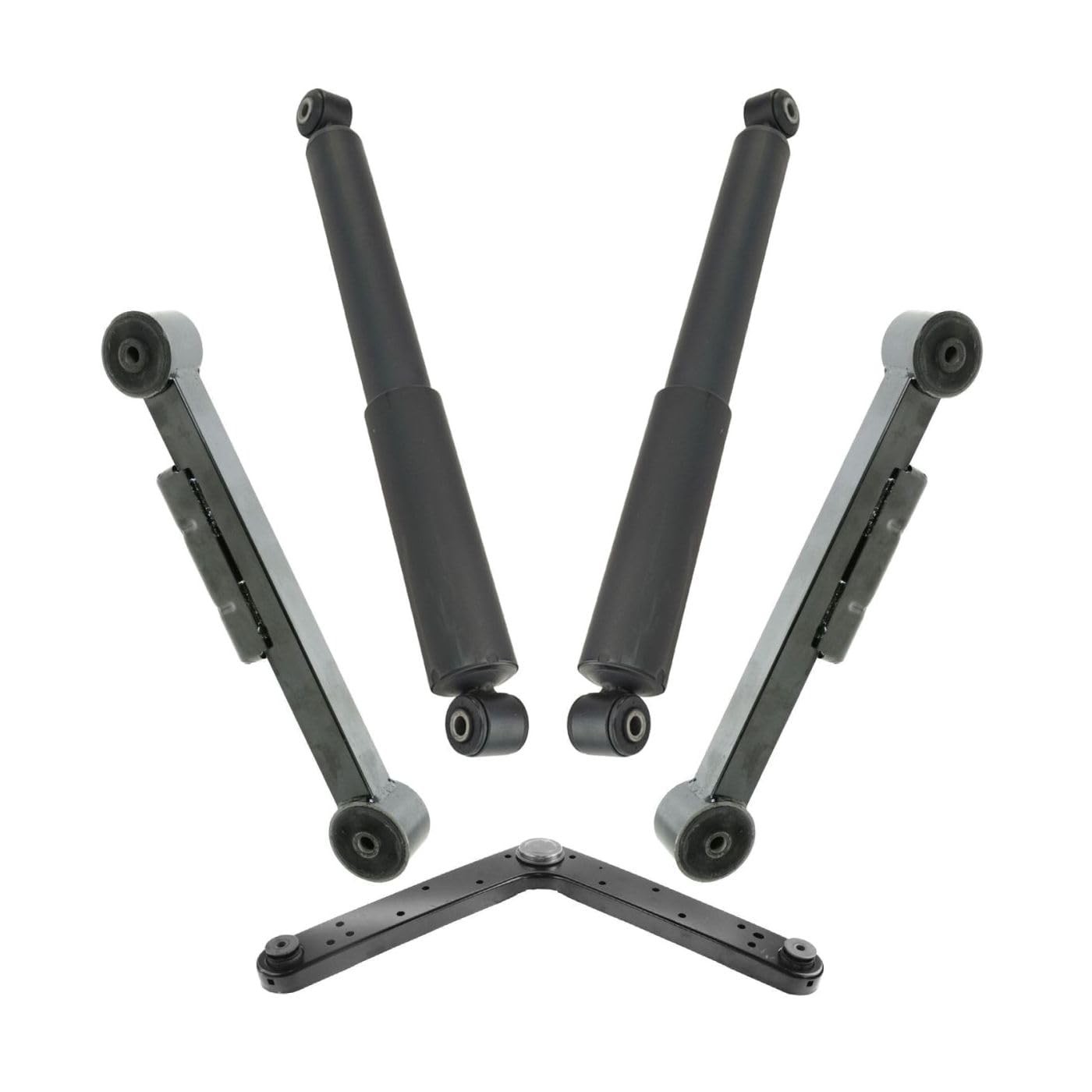5pc Rear Control Arms Shocks Jeep Liberty 2.4L 02-05 3.7L 02-07 2.8L 05-06
