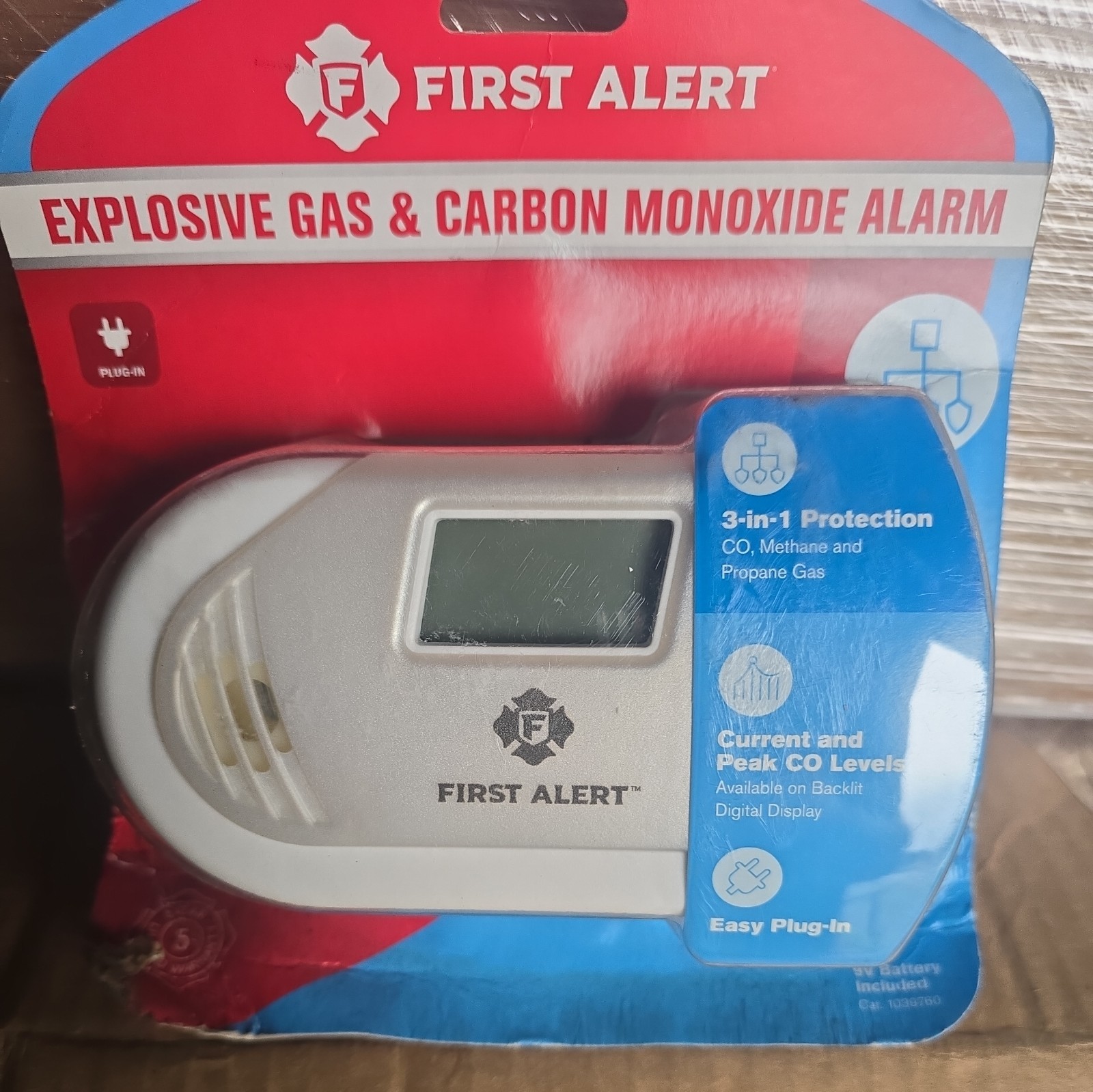 New First Alert Combination Explosive Gas & Carbon Monoxide Alarm # GC01CN New First Alert Combination Explosive Gas & Carbon Monoxide Alarm # GC01CN