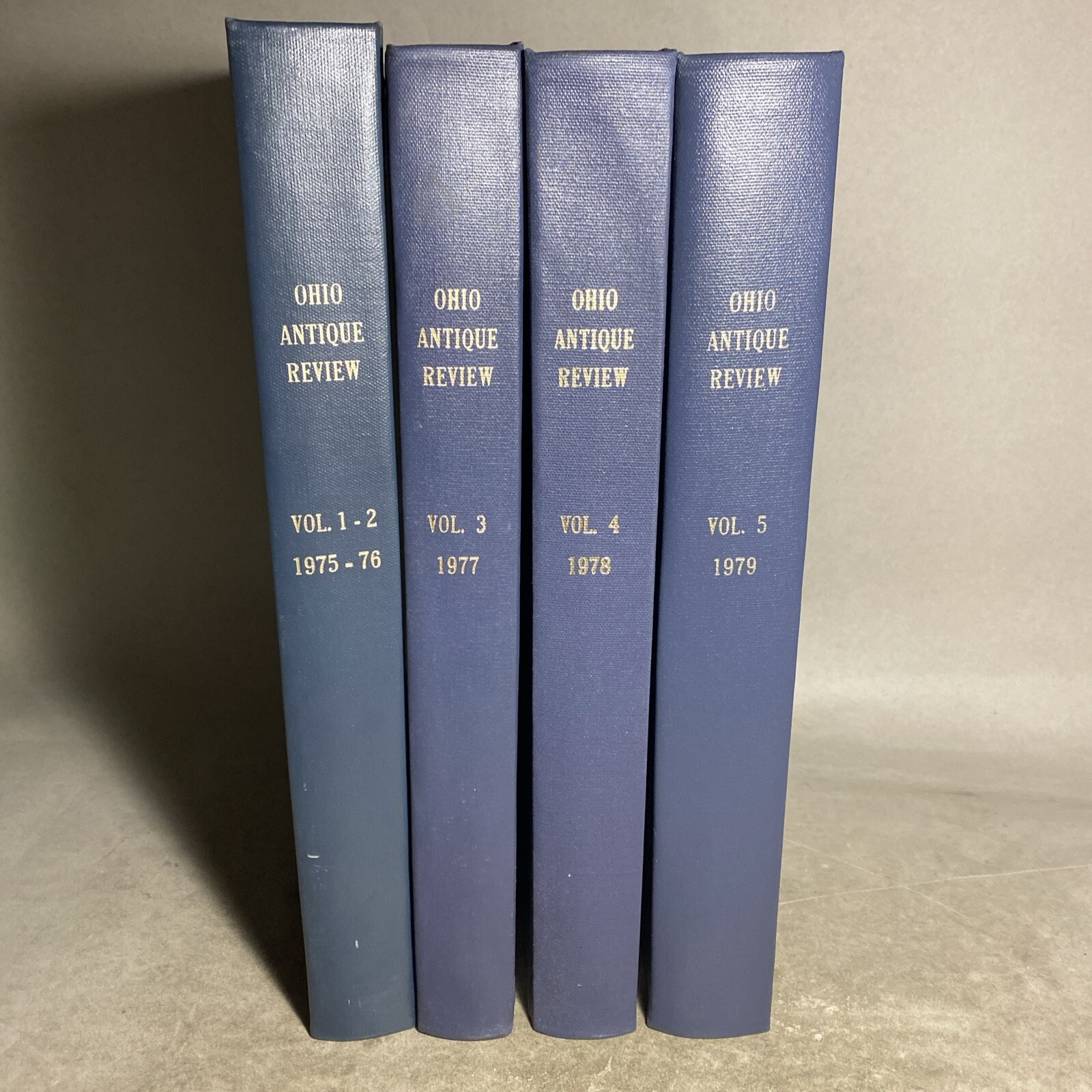 Ohio Antique Review - Lot of 4, Volumes 1-5, 1975-1979 Hardcover / MSR