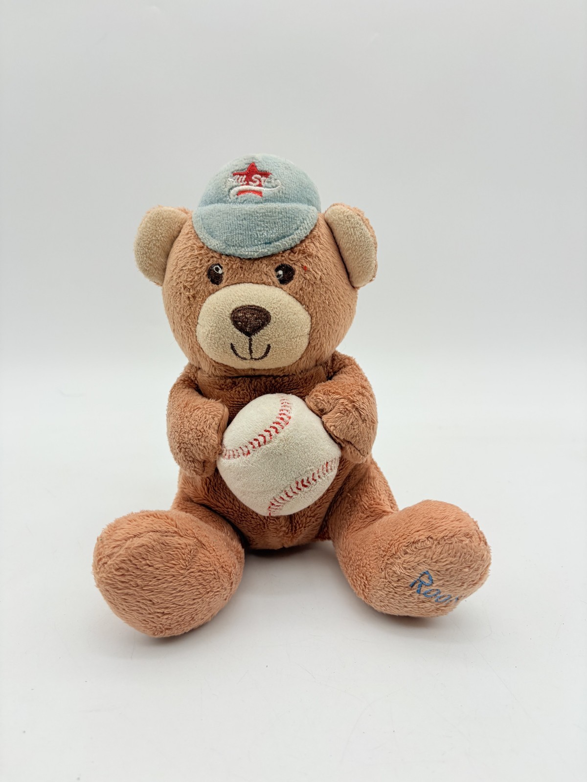Kids II Plush Bear All Star Teddy Baseball Cap No Sound VTG Lovey Doll Kids II Plush Bear All Star Teddy Baseball Cap No Sound VTG Lovey Doll