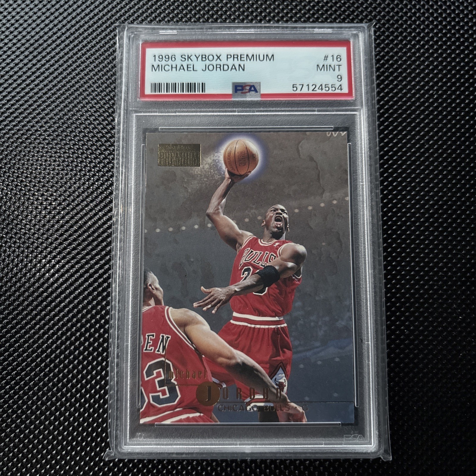 1996-97 Skybox Premium Michael Jordan #16 PSA 9 Mint Chicago Bulls HOF 1996-97 Skybox Premium Michael Jordan #16 PSA 9 Mint Chicago Bulls HOF