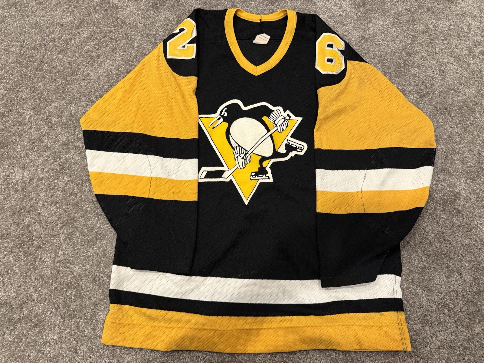 Vintage 1987-88 Pittsburgh Penguins Game Worn Rookie Jersey Mark Kachowski\'s Vintage 1987-88 Pittsburgh Penguins Game Worn Rookie Jersey Mark Kachowski\'s