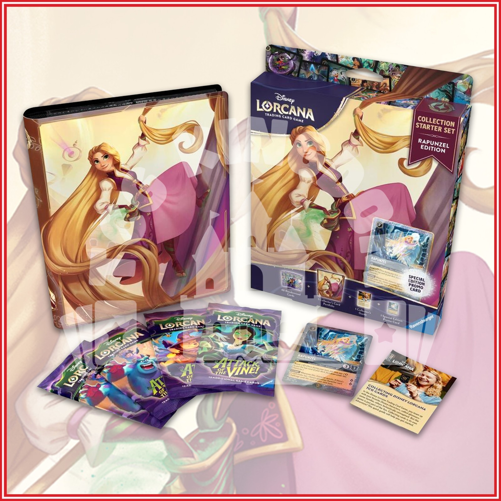 Disney Lorcana TCG Rapunzel Edition Starter Set Collection Factory Sealed