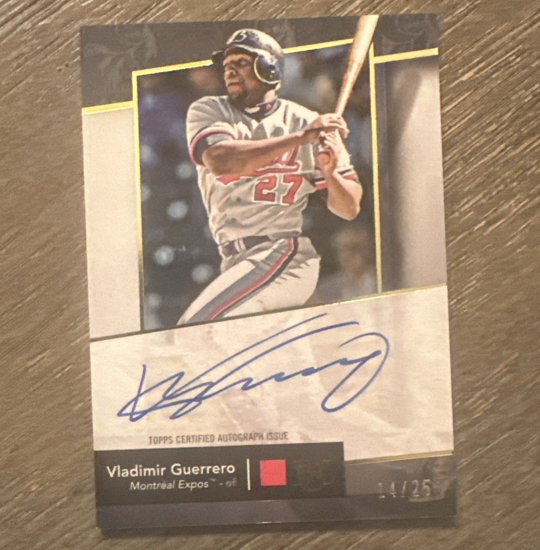 2024 Topps Museum Collection Autograph Vladimir Guerrero #AA-VGJ Gold 14/25 2024 Topps Museum Collection Autograph Vladimir Guerrero #AA-VGJ Gold 14/25