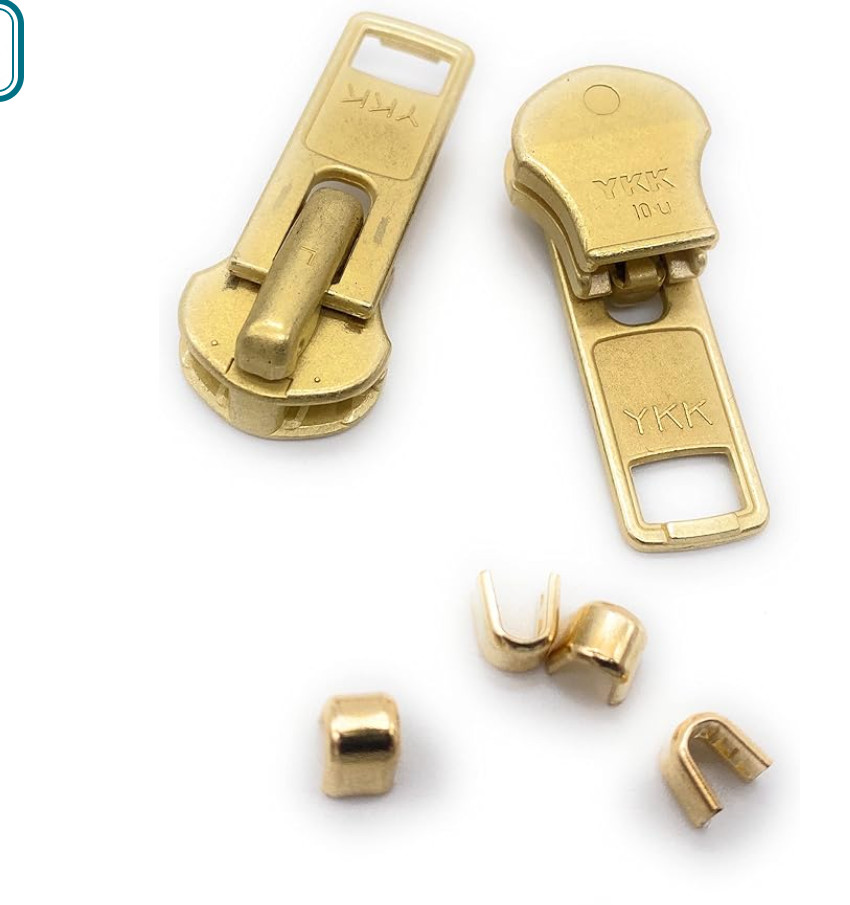 One (1) YKK #10 zipper replacement kit, Gold (for Carhartt) One (1) YKK #10 zipper replacement kit, Gold (for Carhartt)