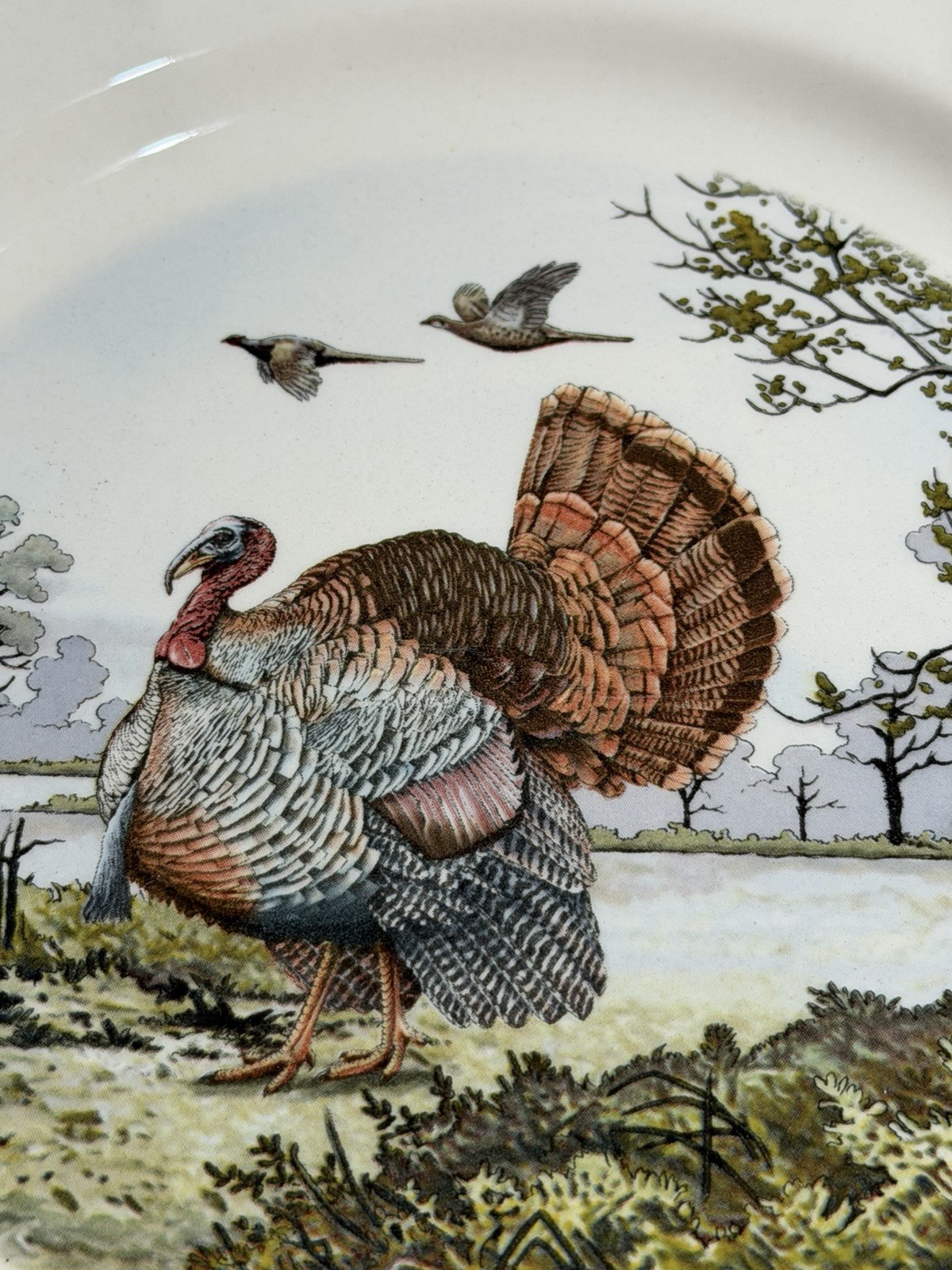 Set of 4 LEGEND British Heritage Earthenware Thanksgiving Turkey Dinner Plates Set of 4 LEGEND British Heritage Earthenware Thanksgiving Turkey Dinner Plates