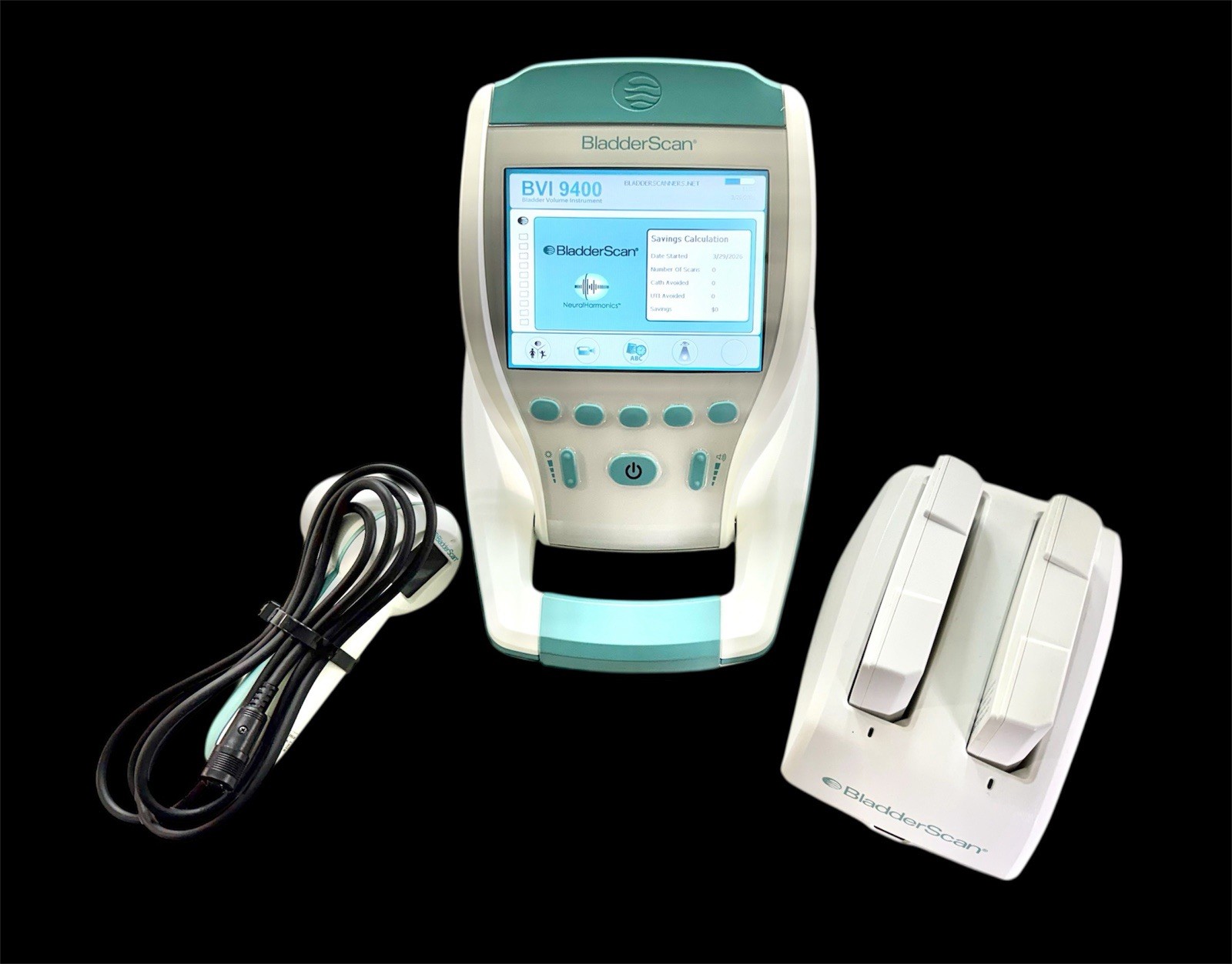 CERTIFIED REBUILT VERATHON BVI-9400 BLADDER SCANNER 1 YR WARRANTY USED BATTERIES