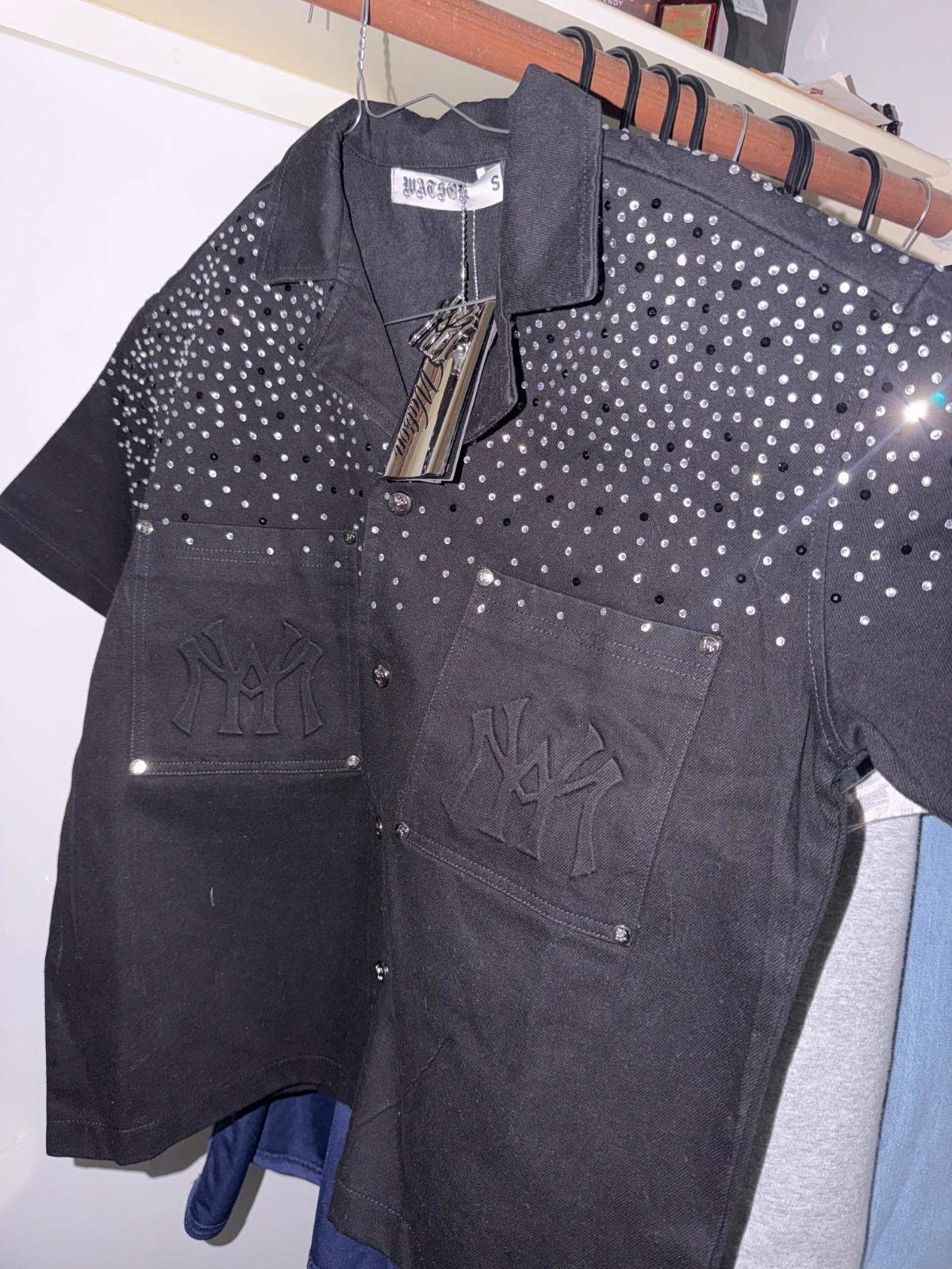 Watson studios black denim button up shirt Watson studios black denim button up shirt