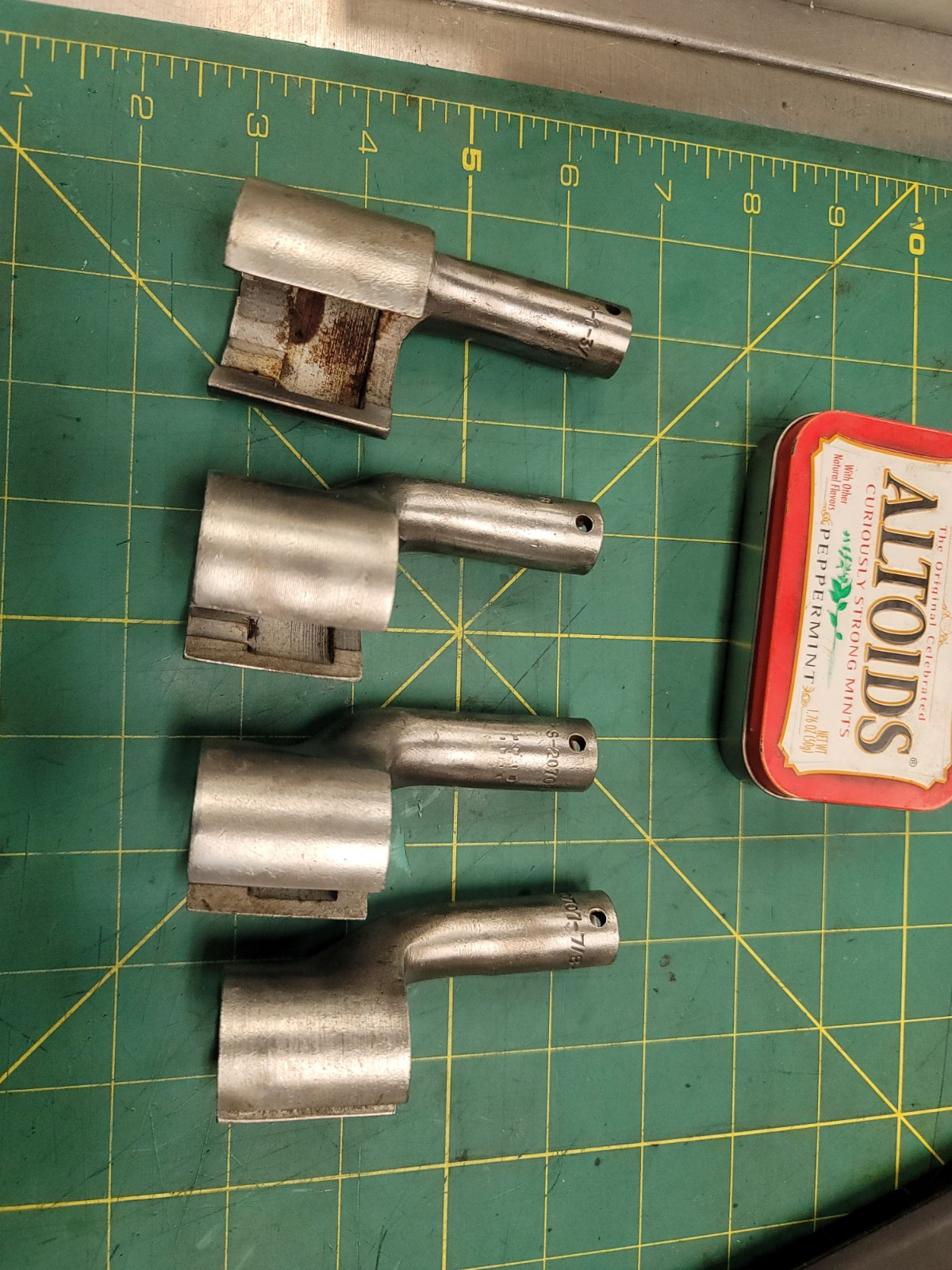 Vintage 4 Pc S Series SAE Deep Flare Crowfoot Sockets Hydraulic Line Coupling Vintage 4 Pc S Series SAE Deep Flare Crowfoot Sockets Hydraulic Line Coupling