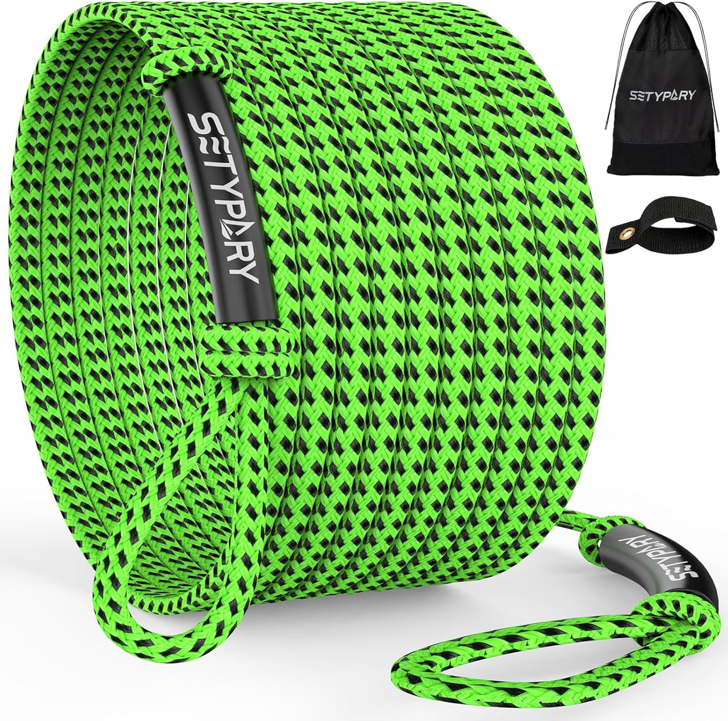 4-6K 60FT Boat Tow Rope for Tubing, Fits 1-4 Person Towable Tubes Boating 4-6K 60FT Boat Tow Rope for Tubing, Fits 1-4 Person Towable Tubes Boating