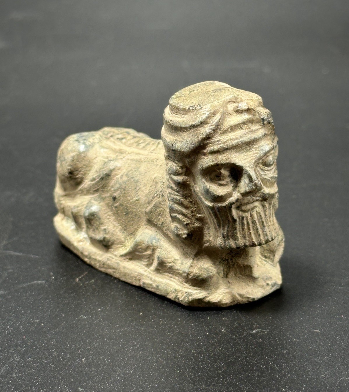 Ancient Greek Mythical Beard Figure Central Asian Civilization Art Ancient Greek Mythical Beard Figure Central Asian Civilization Art