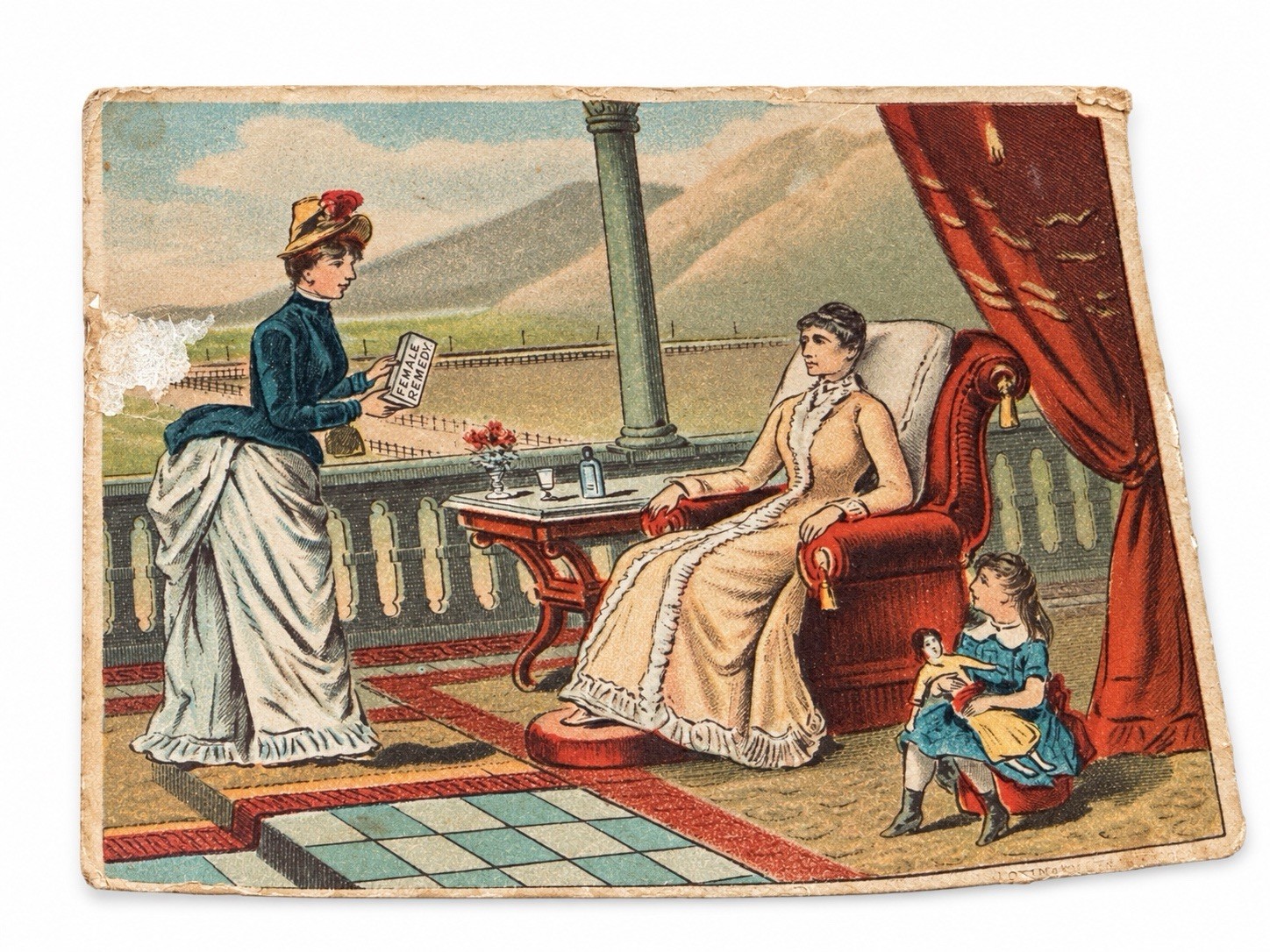 1890s Dr Kilmer’s Female Remedy Victorian Trade Card Women Child Medical Ad